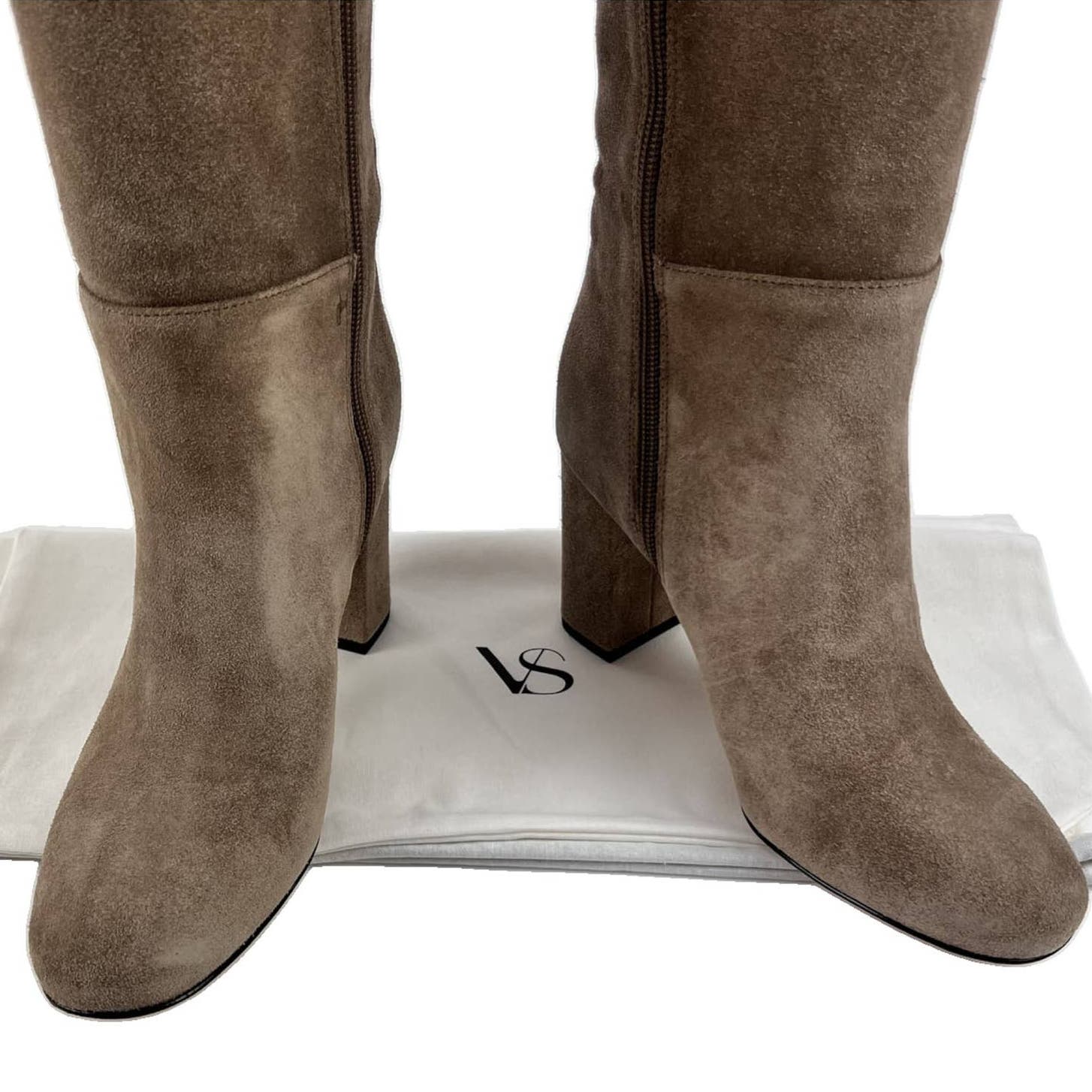 Via Spiga Women US 4.5 Brown Taure Suede Knee-High Booties