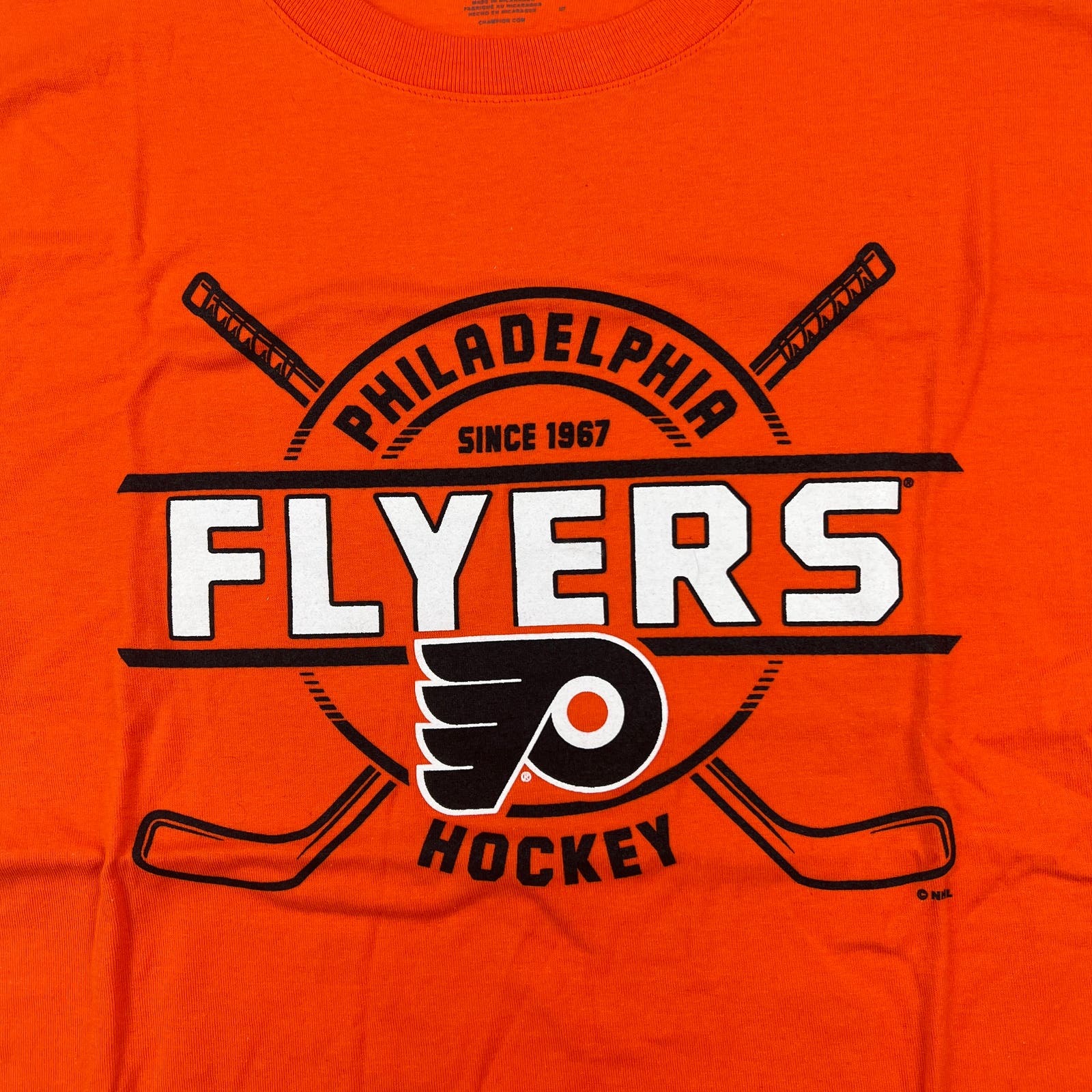 Champion Men Red T-Shirt US S Flyers Philadelphia NHL Hockey