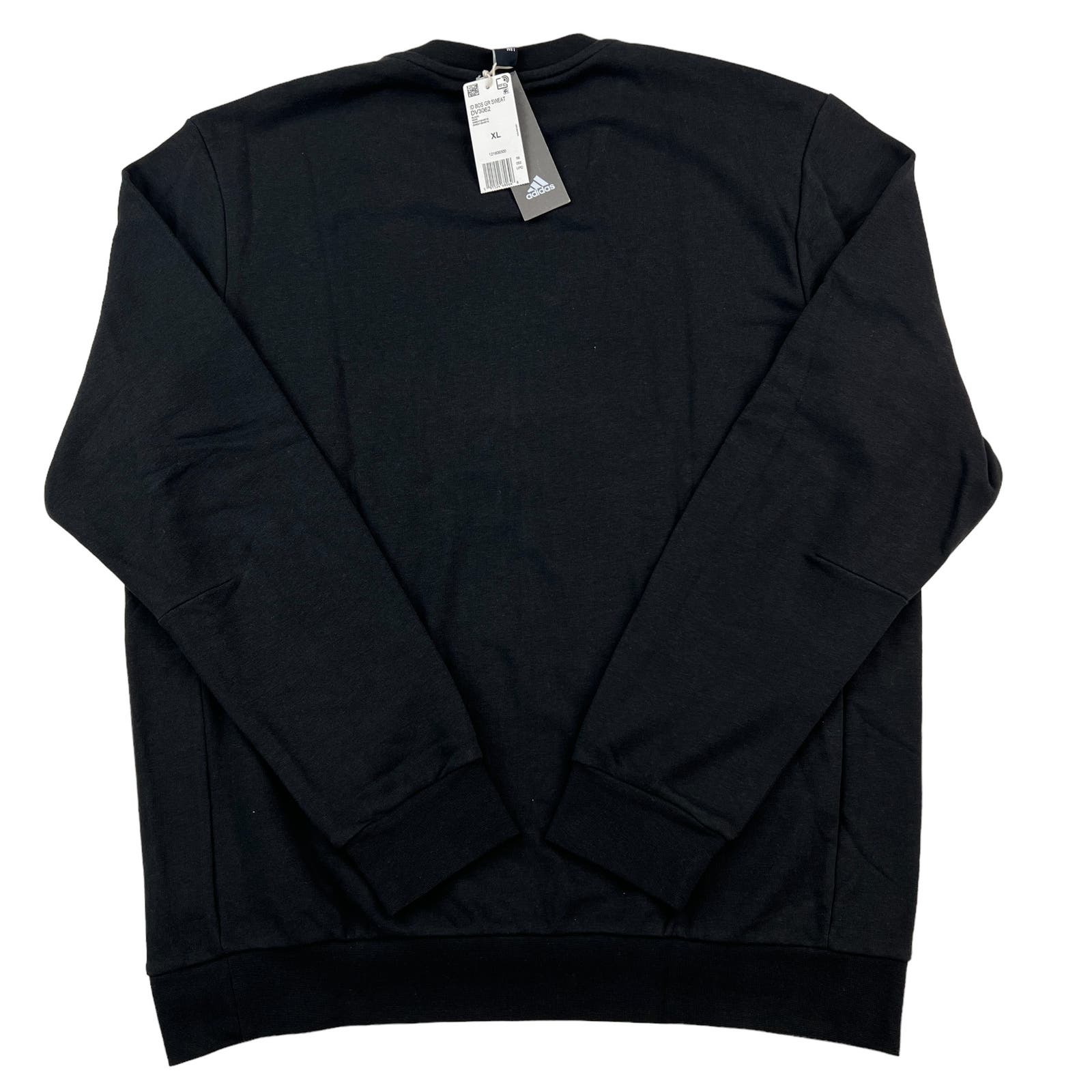 Adidas Men Black Sweatshirt US XL Crew Neck Long Sleeve