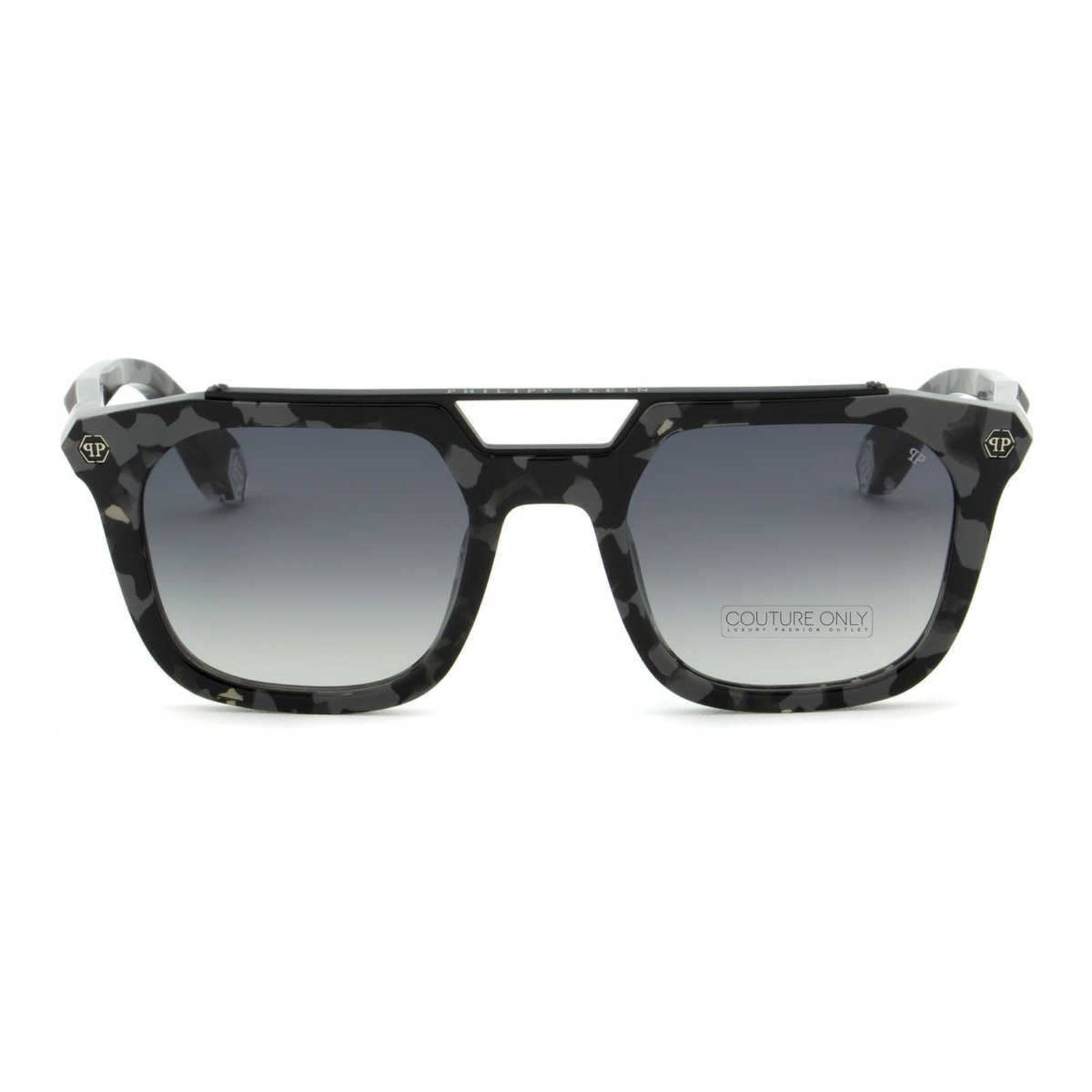Men Camo Square Sunglasses SPP001M-0721 Gray Lens