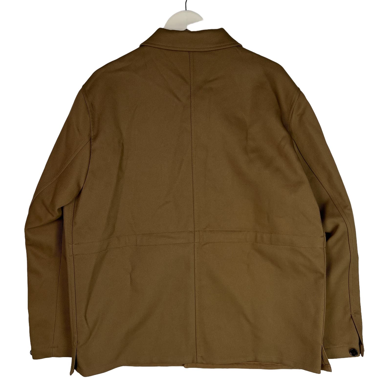 Michael Kors Men Olive Brown Coat US XL Long Sleeve Stretch