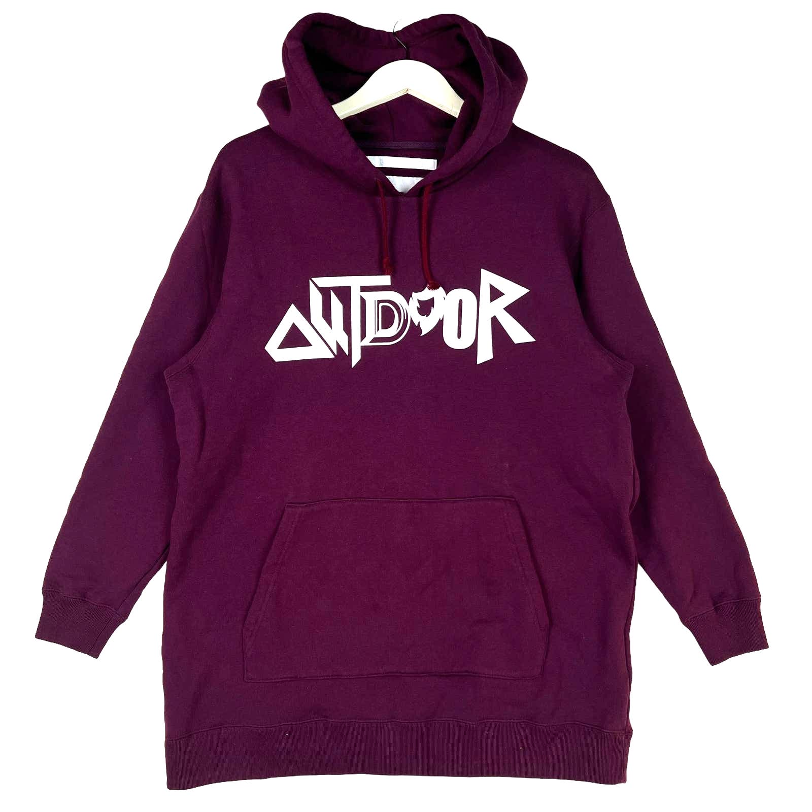 White Mountaineering Burgundy Hoody US S Long Sleeve Unisex Pullover