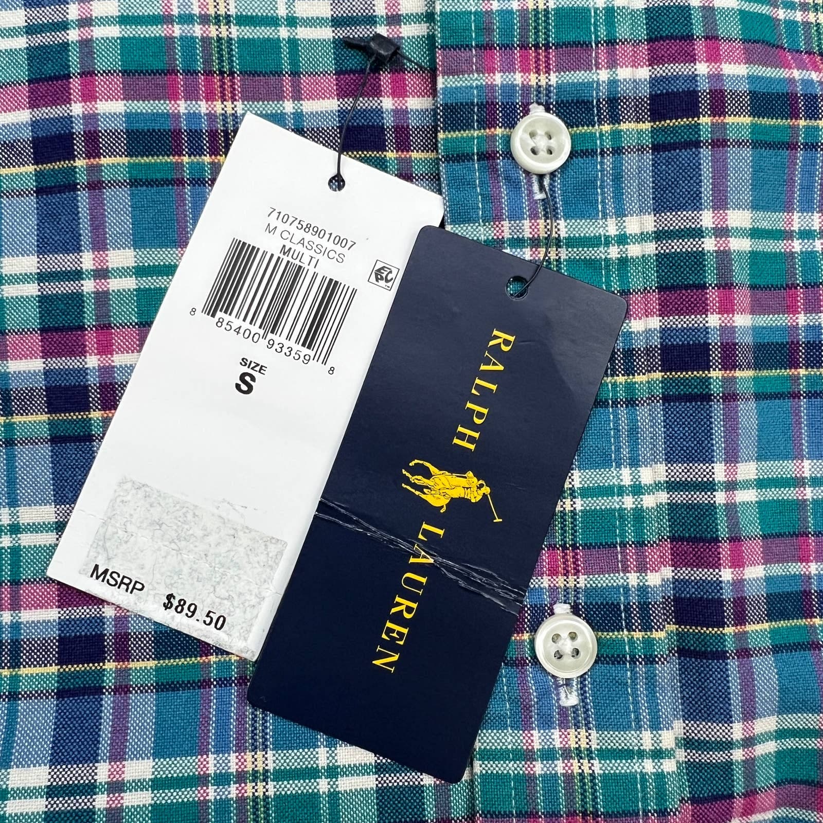 POLO Ralph Lauren Men Multicolor Plaid Long Sleeve US S Button Down