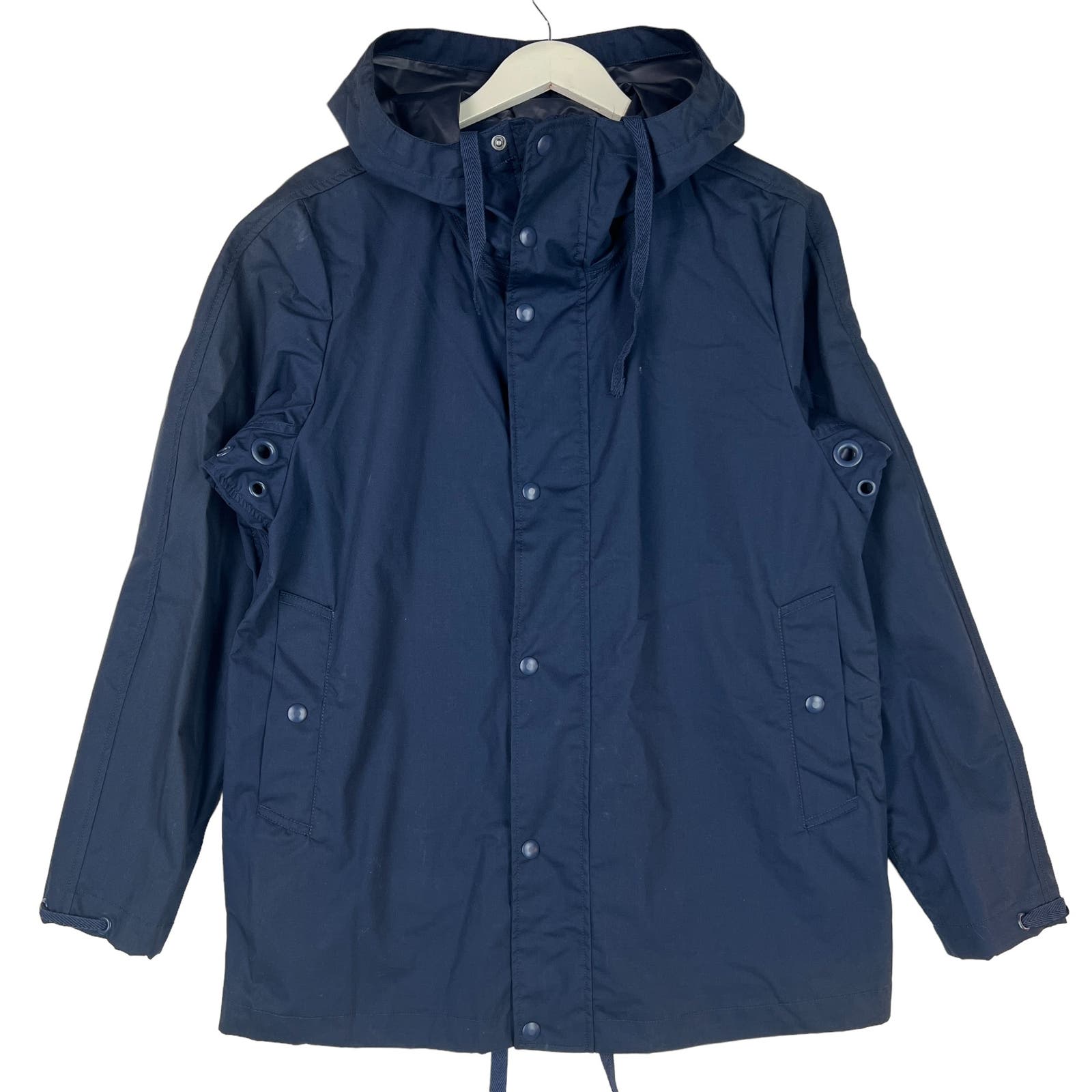 Sempach Men Navy Hooded Jacket US L Adjustable Windbreaker