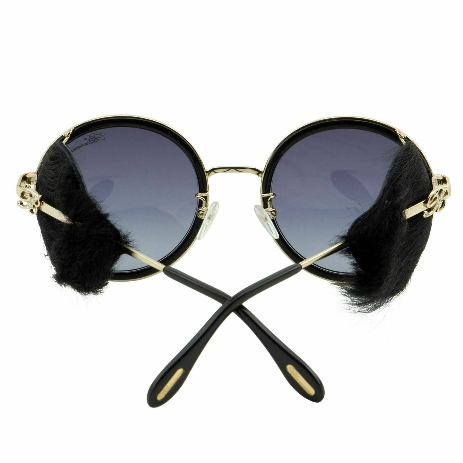 Limited Edition Women Gold Round Sunglasses