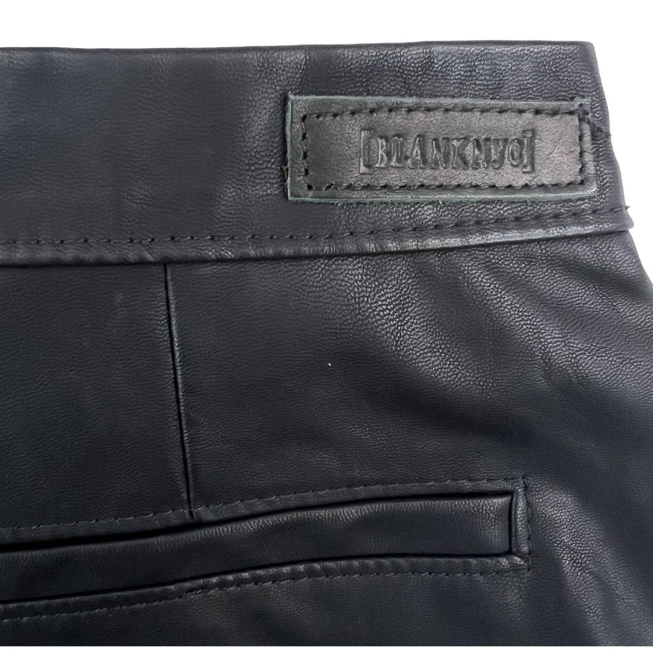 Blanknyc Women Black Slim Pants US 25 Faux Leather Leggins