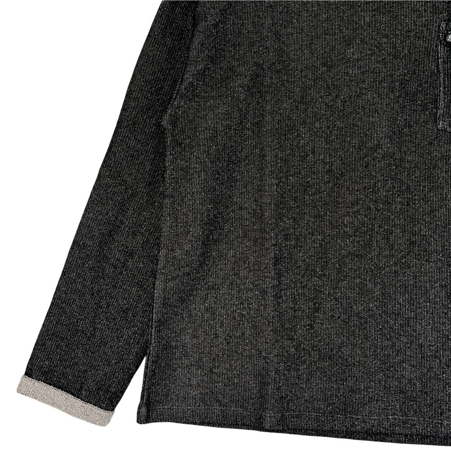 Jijil Women Nero Black Metallic Crew Neck EU 44 Long Sleeve Sweatshirt
