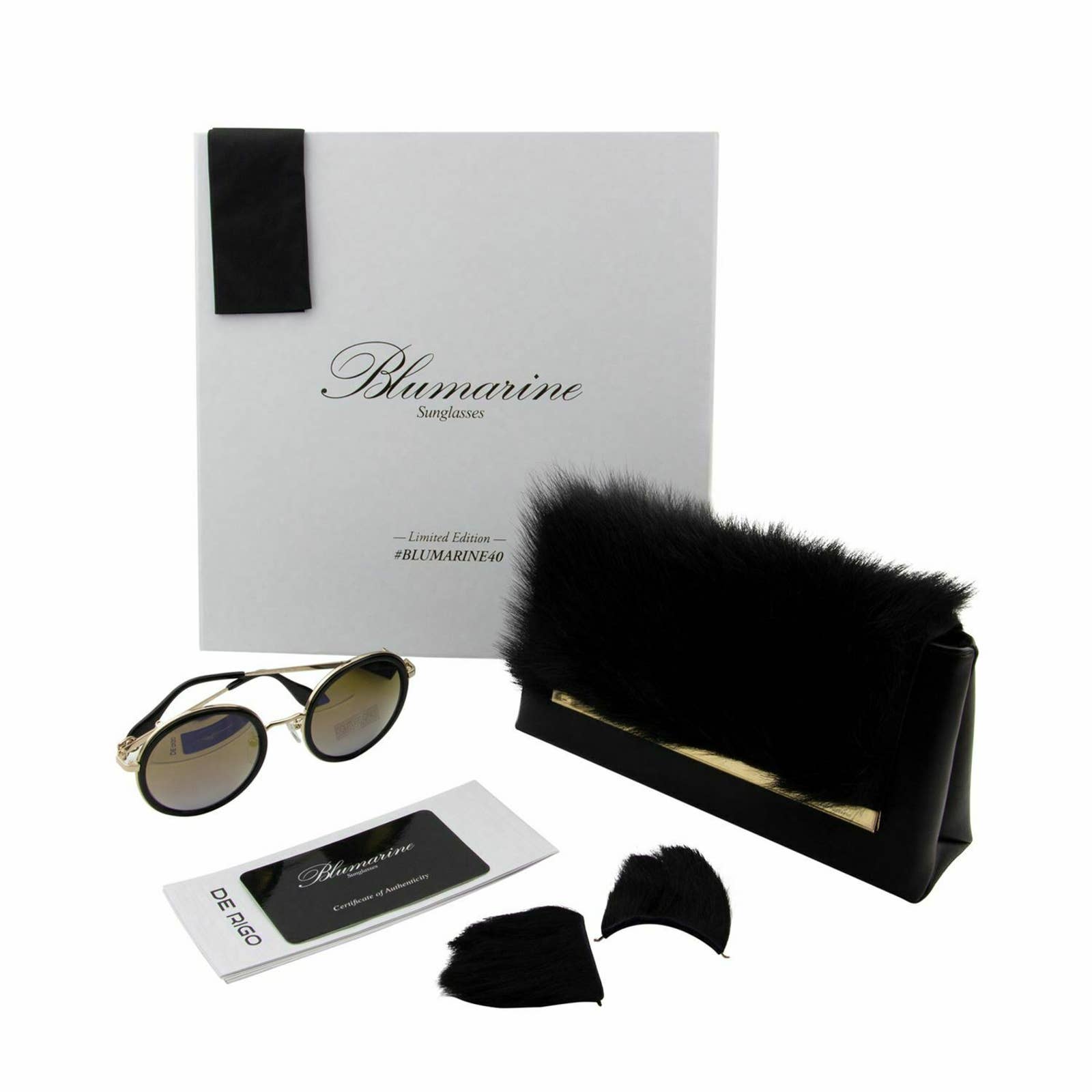 Limited Edition Women Gold Round Sunglasses
