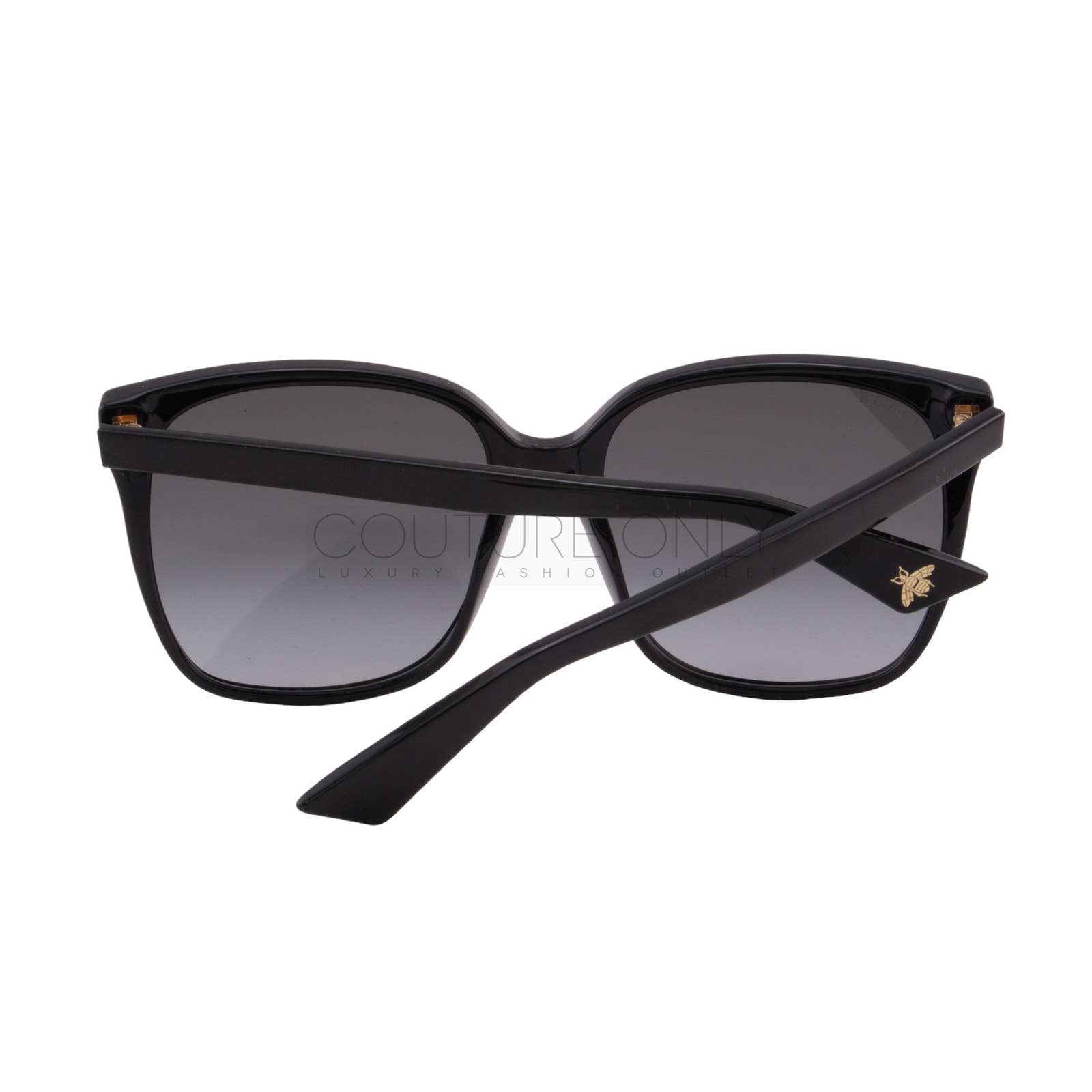 Women Black Oversized Square Sunglasses GG0022S-001
