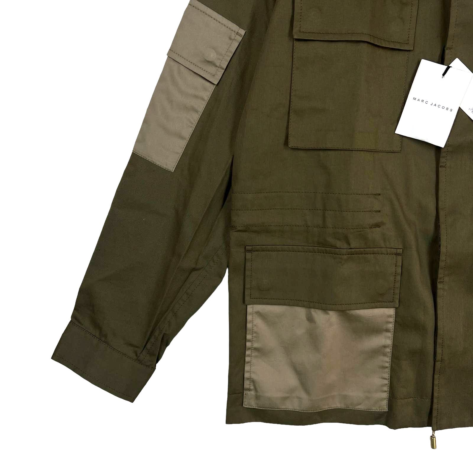 Marc Jacobs Men Olive Green Size IT 46 Twill Safari Jacket