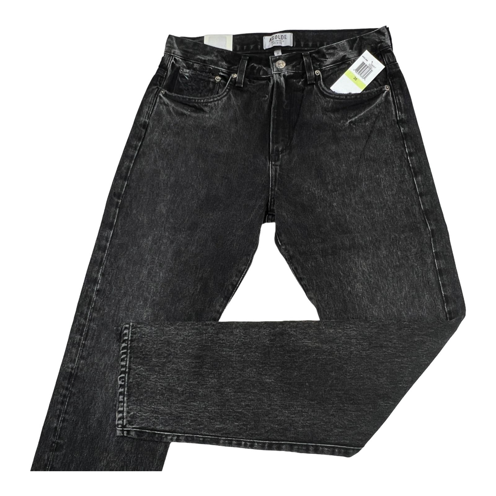 Agolde Men Jeans Tapered US 30 Slim Fit Denim Washed Cotton