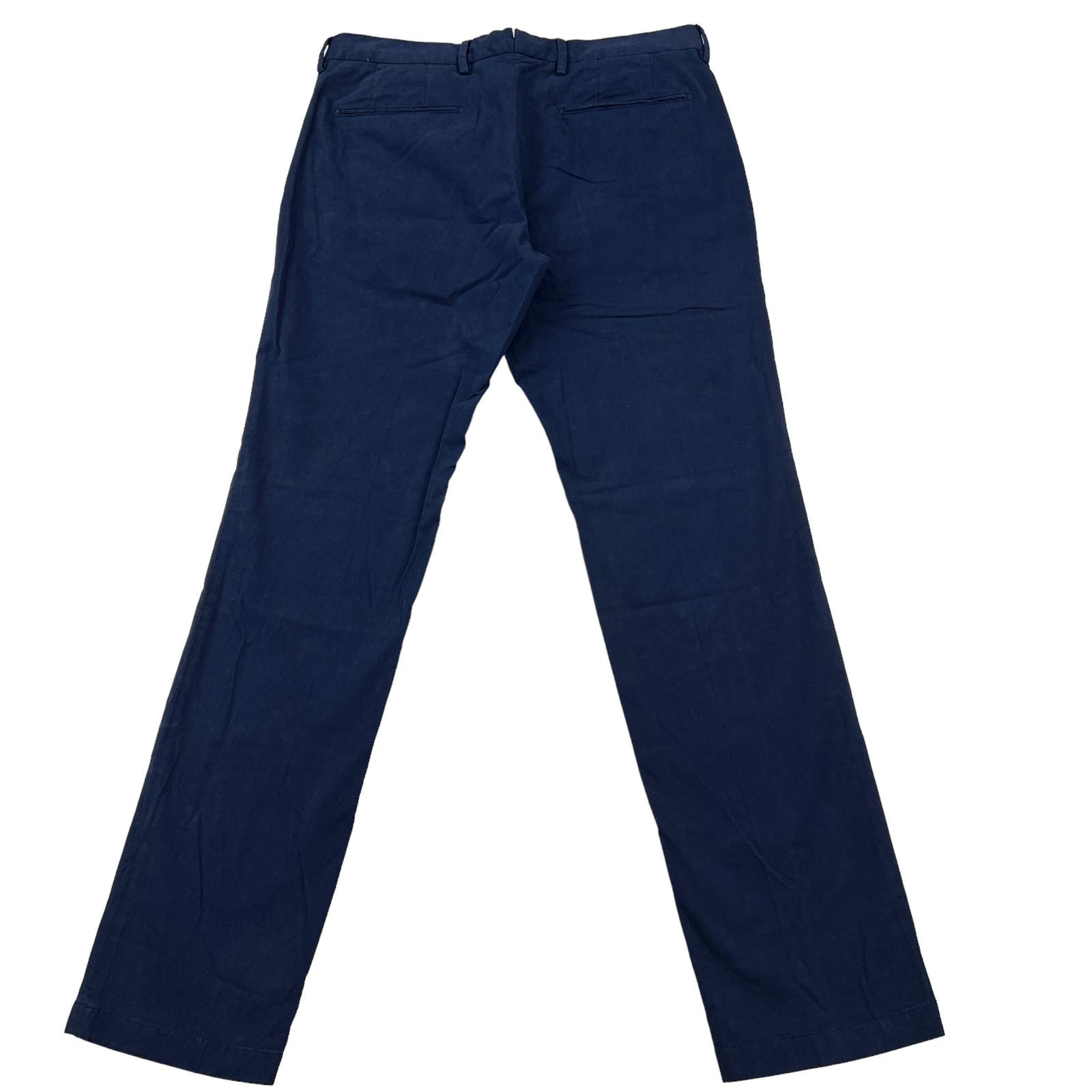 Dylan Gray Men Navy Blue Chinos Pants Slash Pockets Classic EU 33