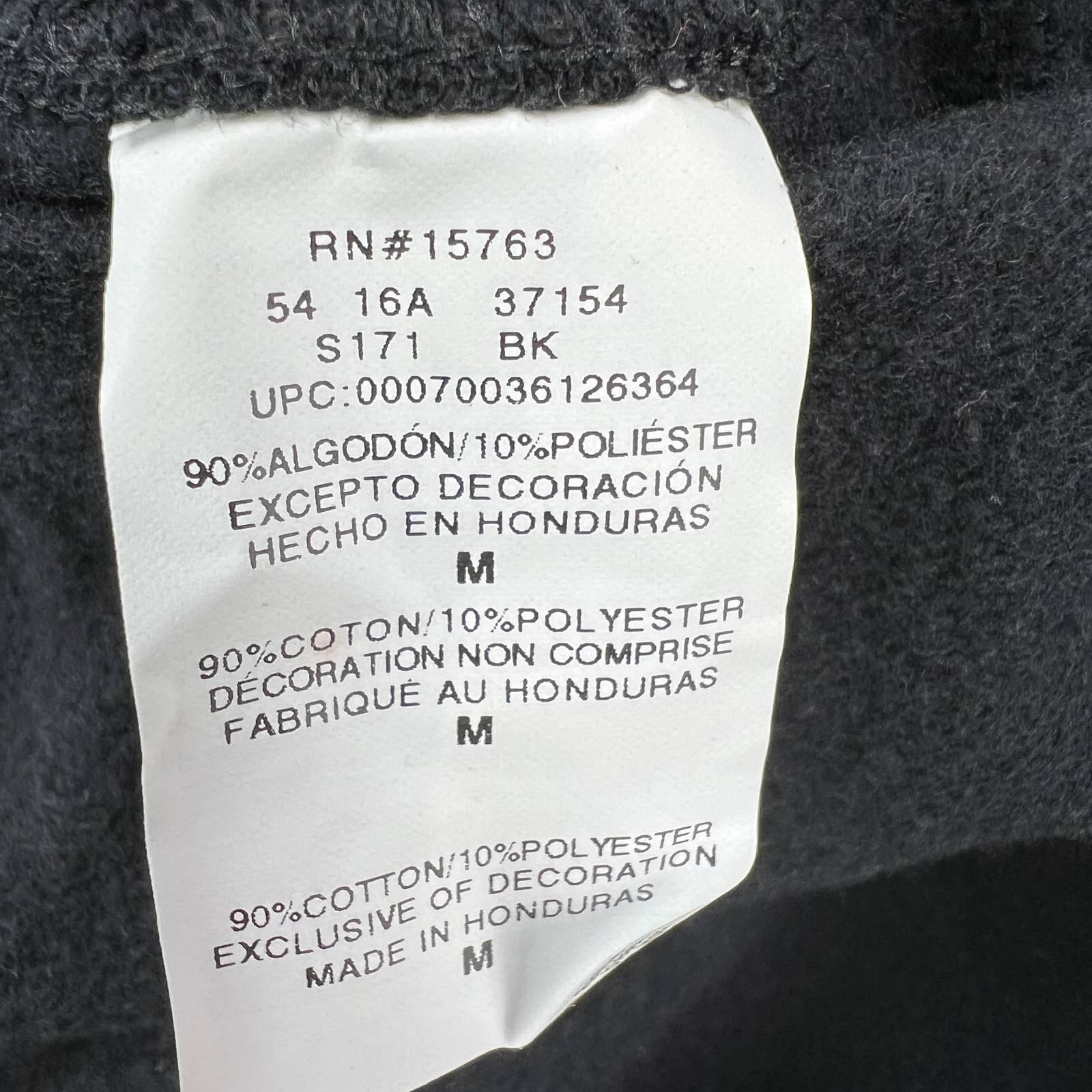 Champion Men Black Hoodie US M Logo Printed Long Sleeve