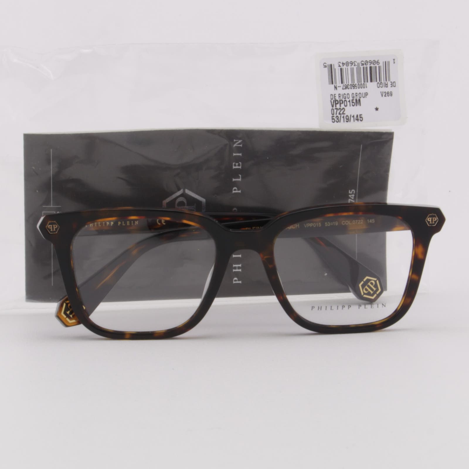 Men Square Glasses VPP015M-0722 Havana Brown Optical Frame