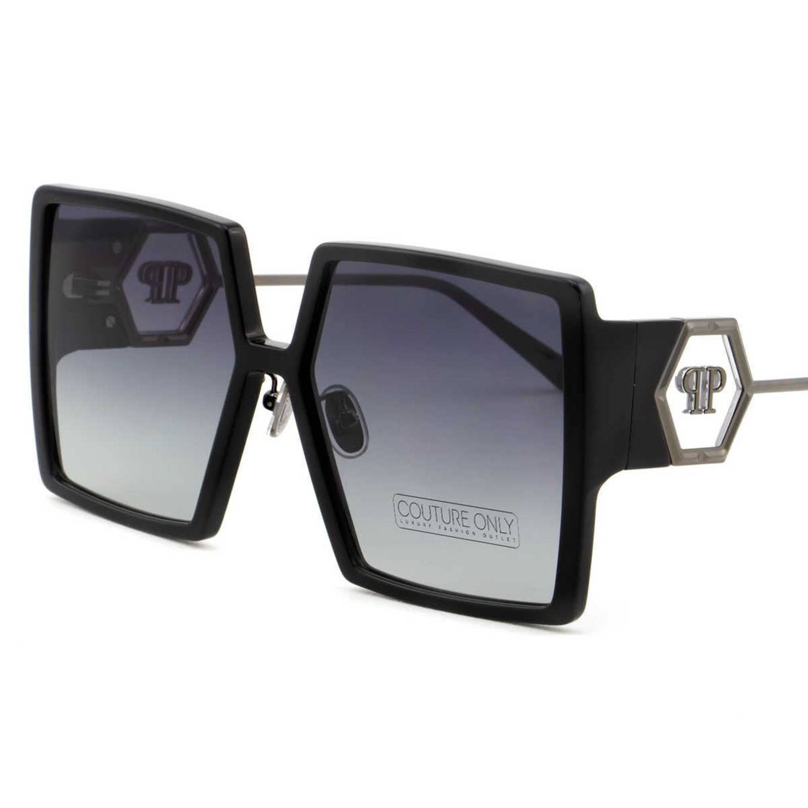 Diva Women Oversized Square Black Sunglasses