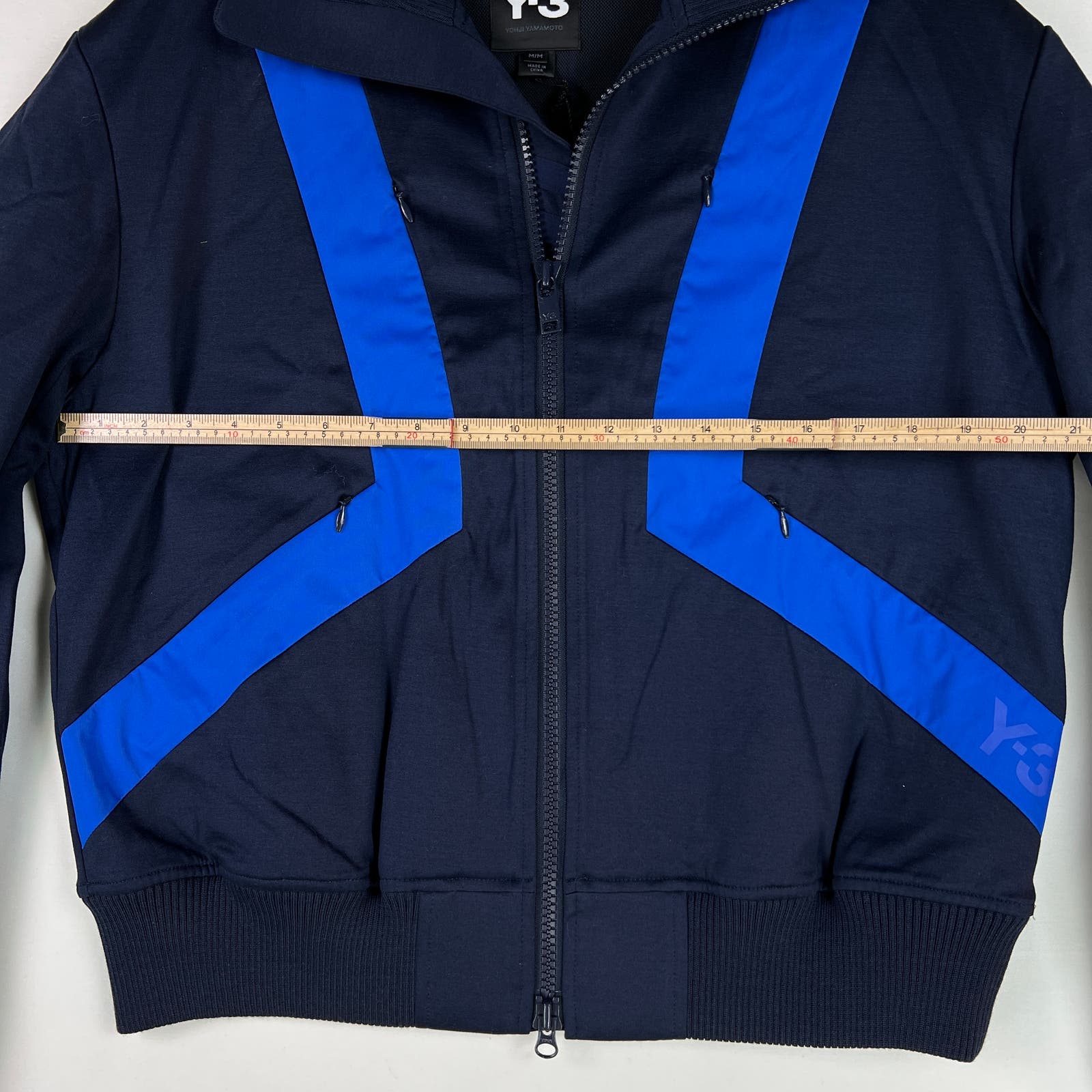 Adidas Y-3  Men US M Navy Blue Lux Tape Blouson Jacket