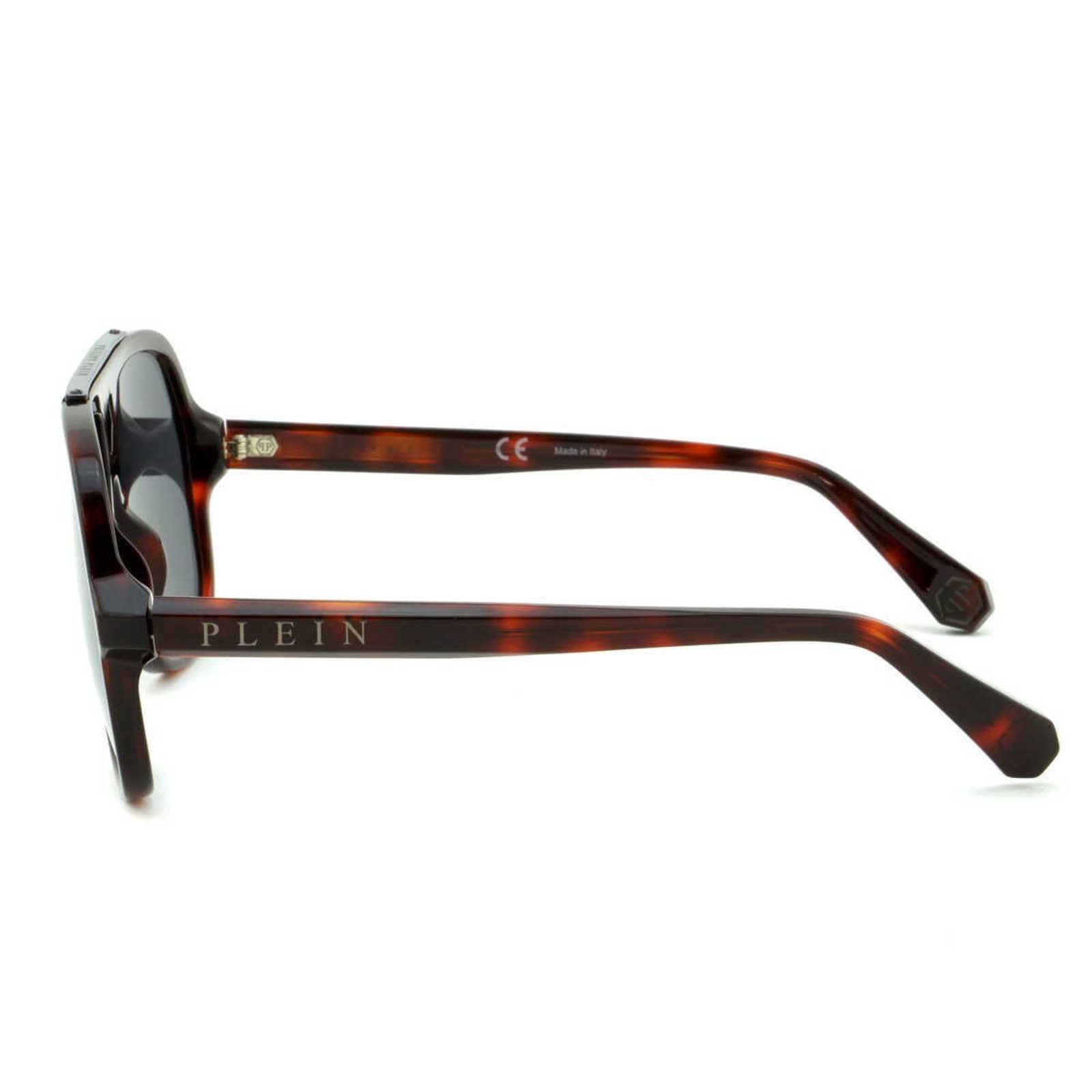 Men Square Sunglasses SPP004M-9ATP Havana Brown & Gray Lens