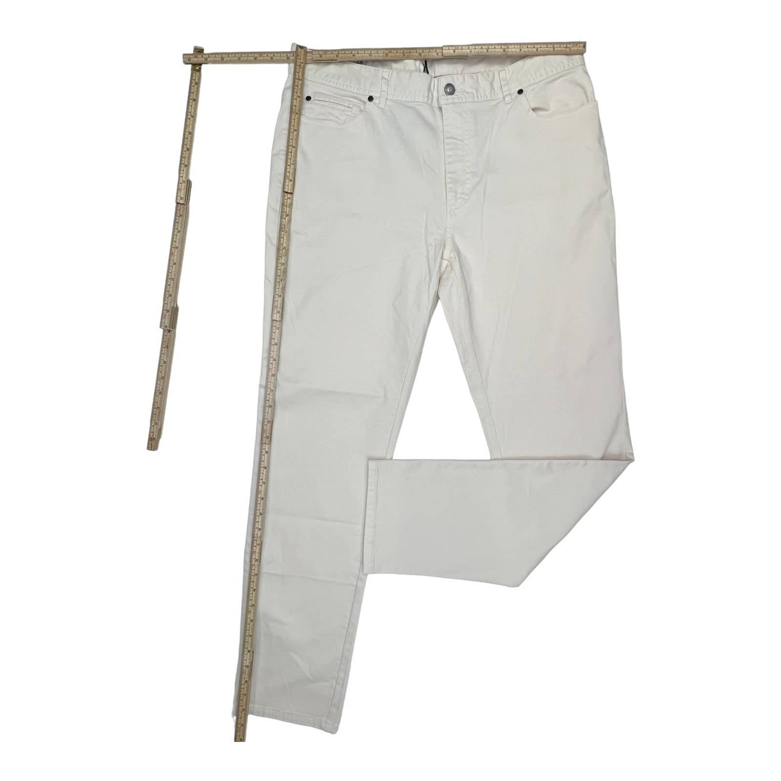 Johnnie-O Sawyer Men Stone White Jeans US 36x32 Slim Fit