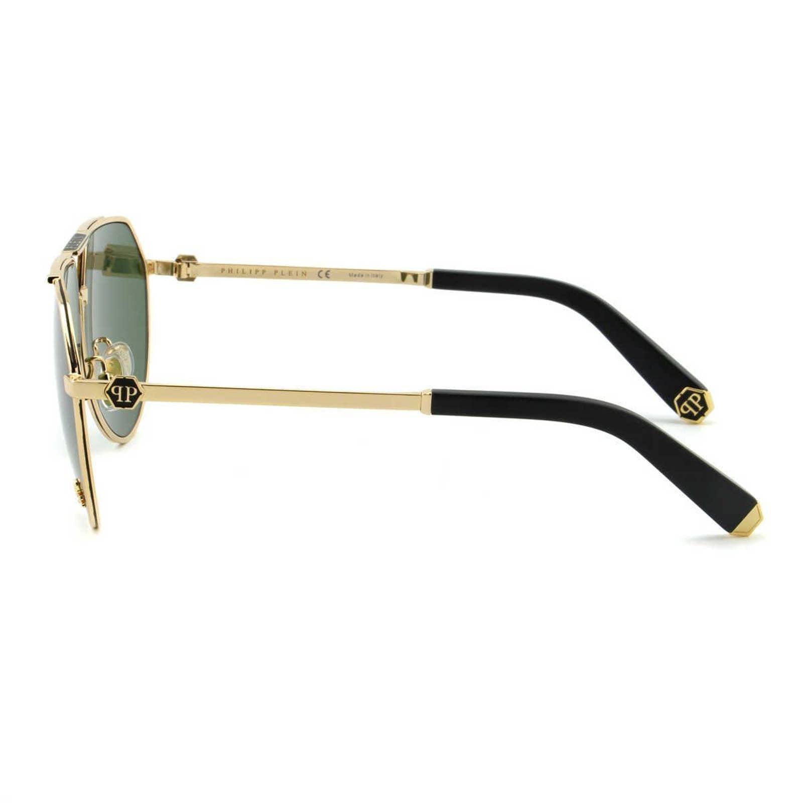 Men Aviator Gold Metal Sunglasses "The Skull"