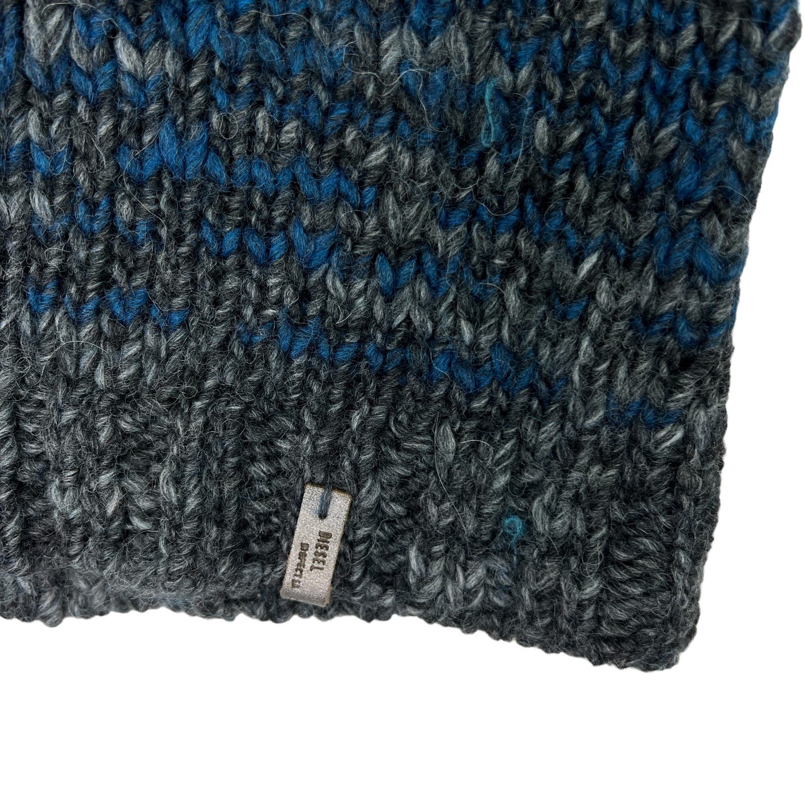 Diesel Wool Men Navy Sweater US S Colamba Crewneck Pullover