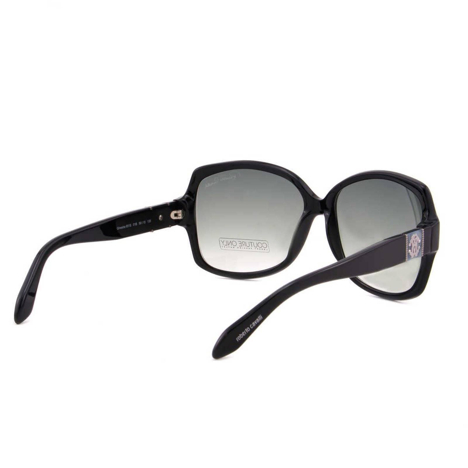 Roberto Cavalli Women Oversized Square Sunglasses RC651S-01B