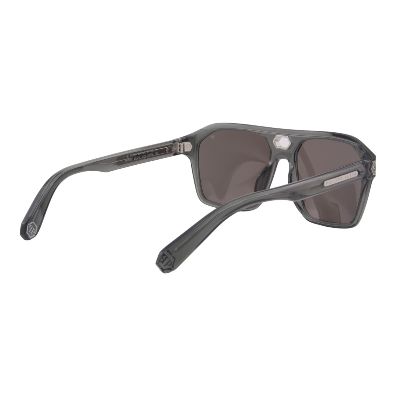 Men Square Sunglasses SPP072M-09RM Transparent Green Frame
