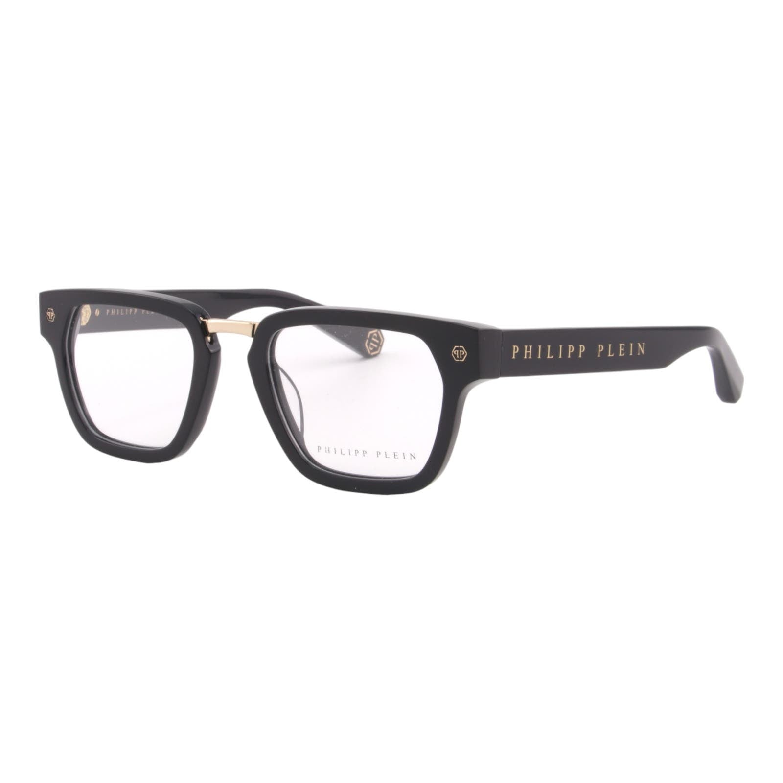 Men Glasses VPP055W-0700 Black & Gold Optical Square Frame
