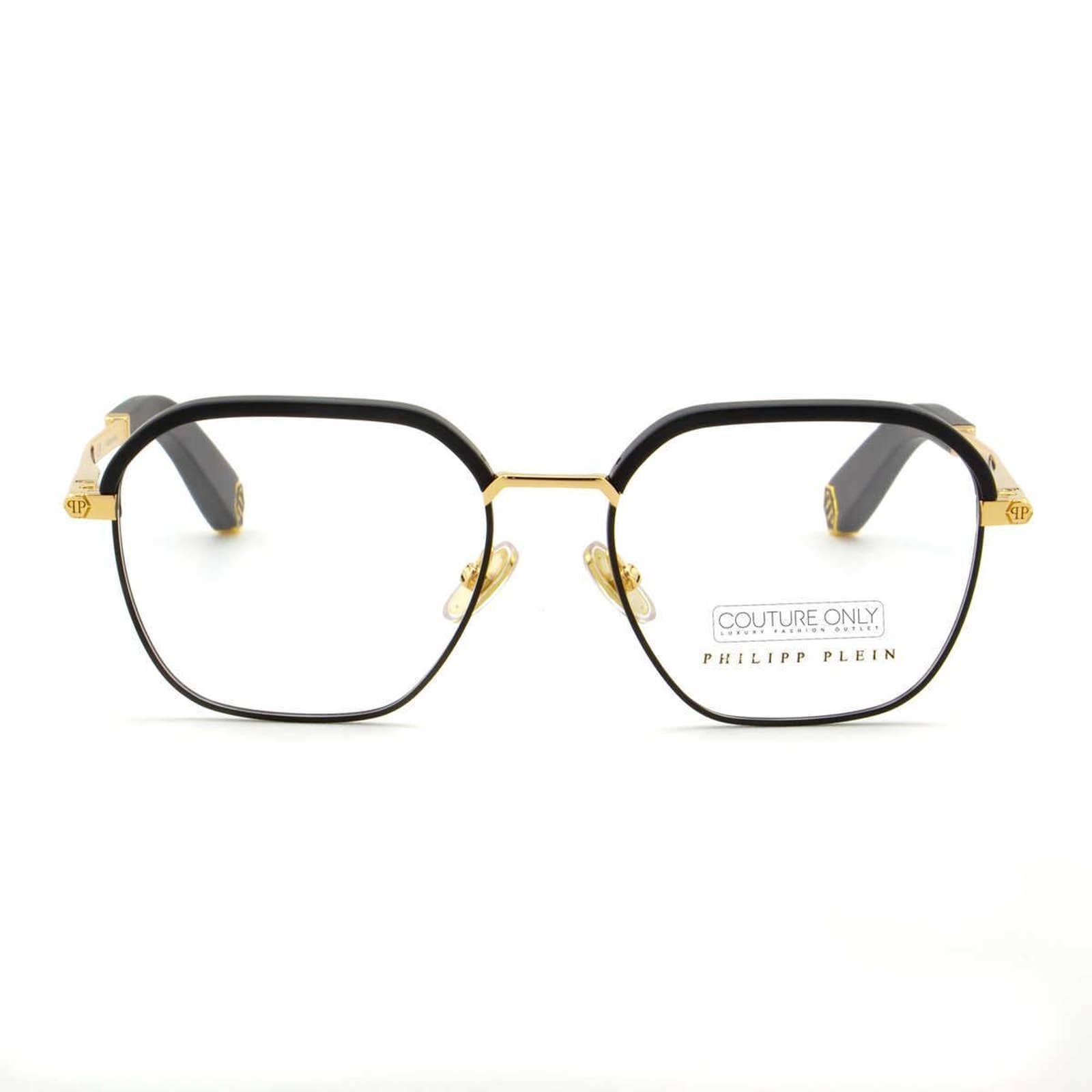 Men Optical Glasses Square Black Gold Frame VPP017M-0302