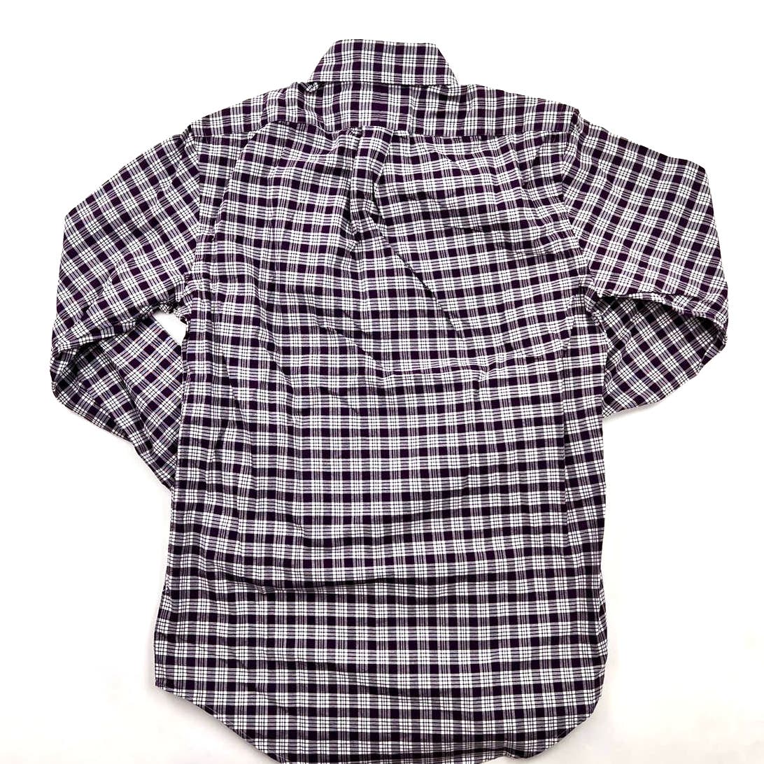Polo Ralph Lauren Men Plaid Check US XS Oxford Dress Shirt