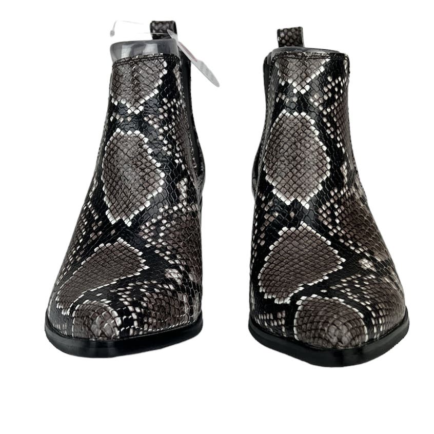 Blondo Women 6 US Emelia Brown Snake Leather Waterproof Ankle Boots
