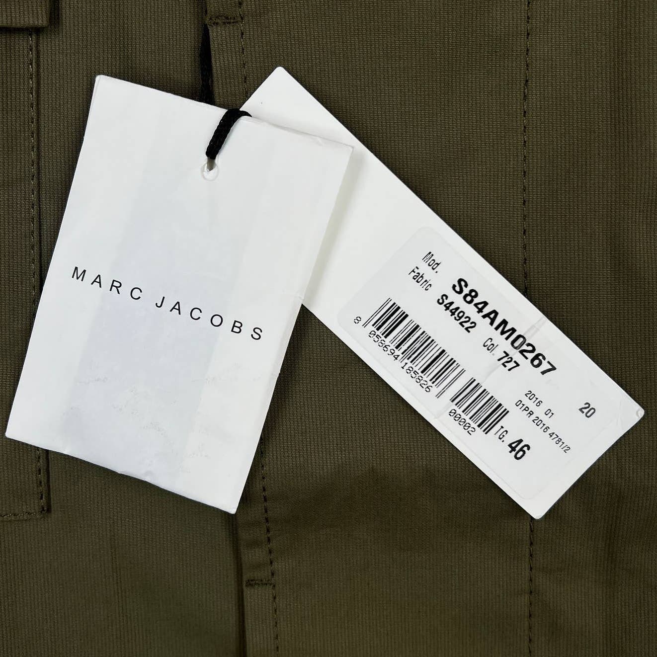 Marc Jacobs Men Olive Green Size IT 46 Twill Safari Jacket