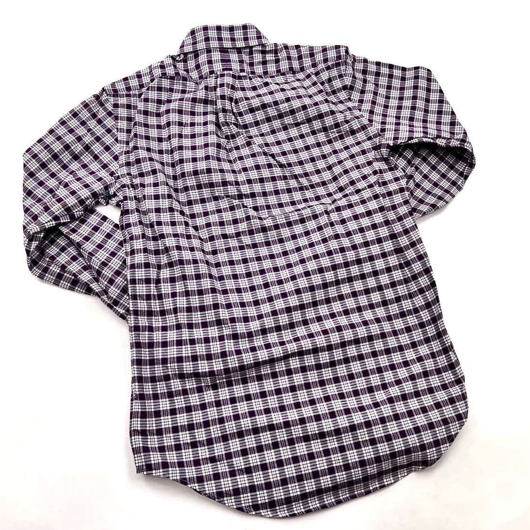 Polo Ralph Lauren Men Plaid Check US XS Oxford Dress Shirt