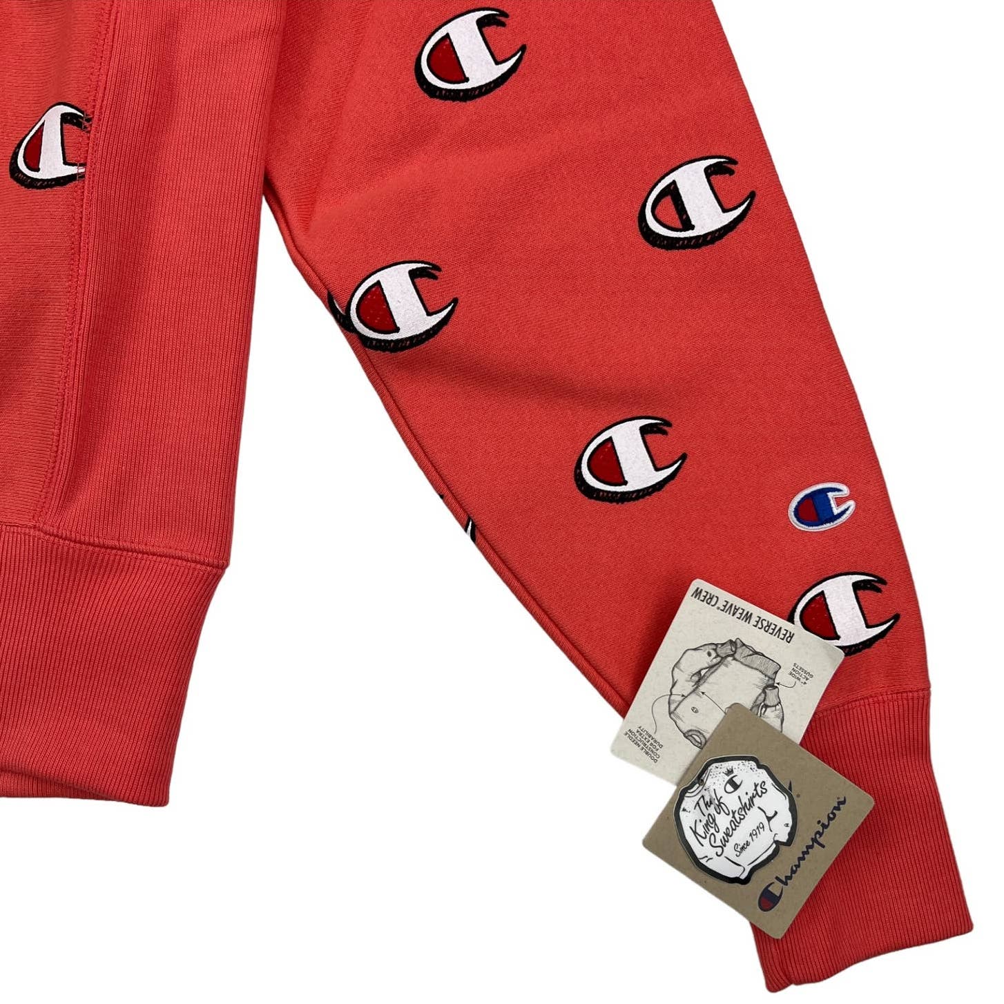 Champion Men Red Sweatshirt US XS Casual Long Sleeve