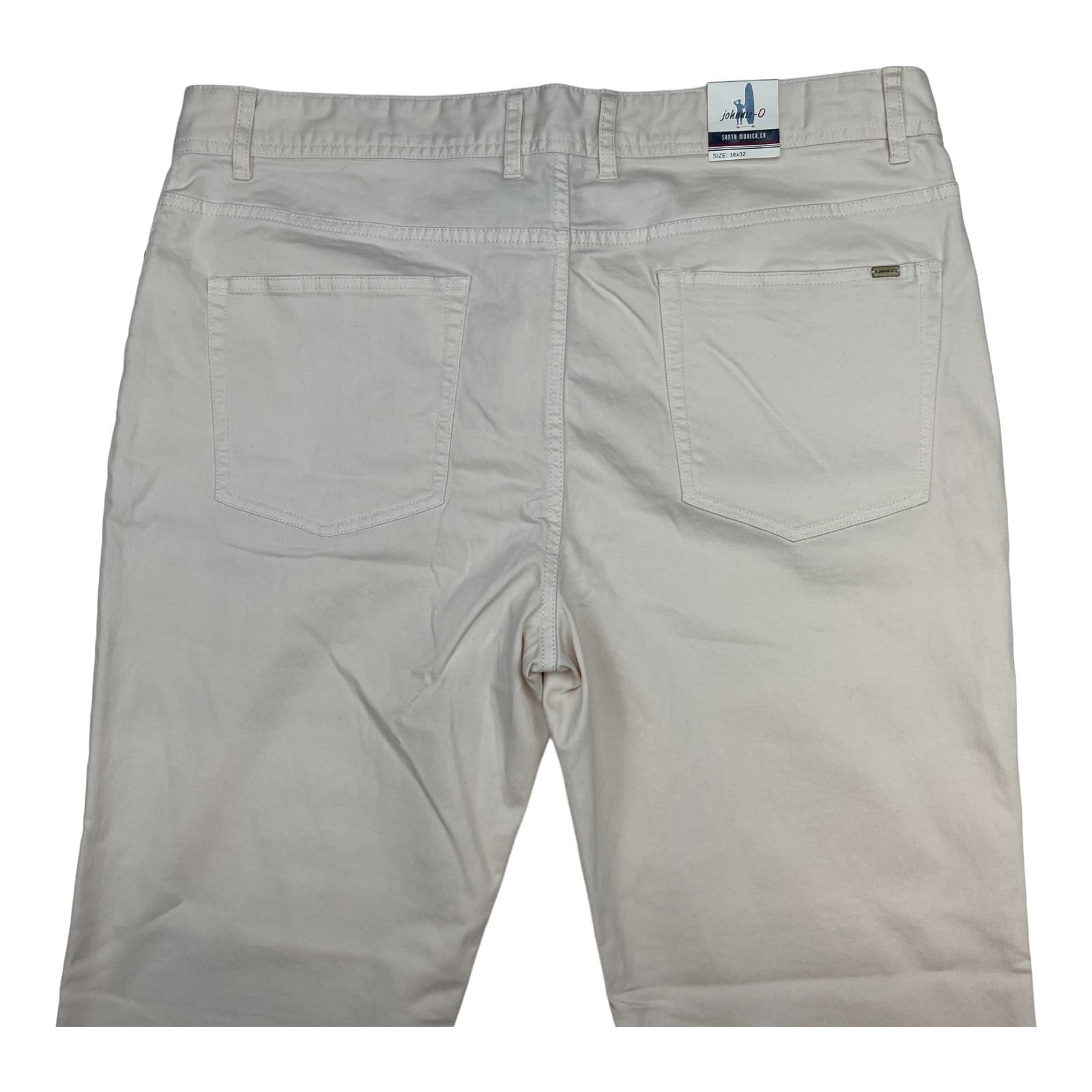 Johnnie-O Sawyer Men Stone White Jeans US 36x32 Slim Fit