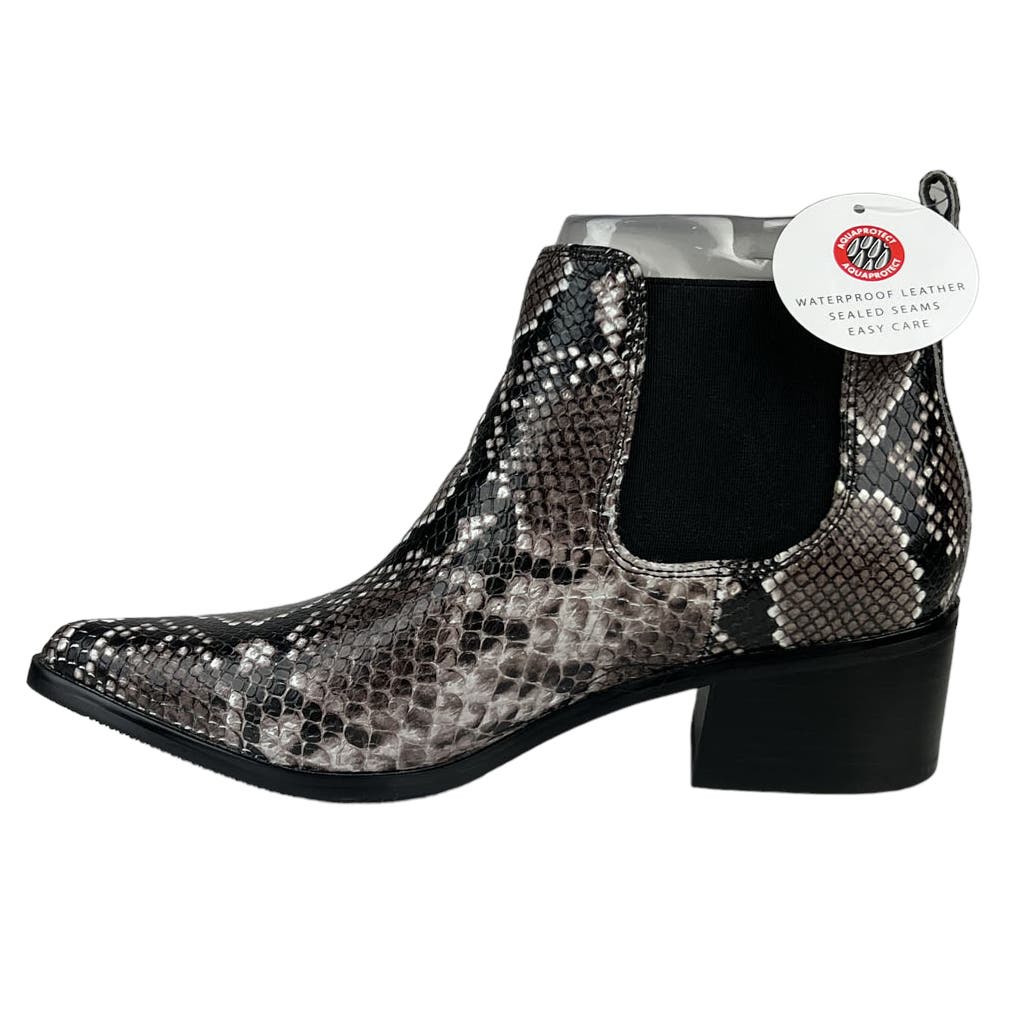 Blondo Emelia Women US 6.5 Shoes Brown Snake Leather Ankle Boots