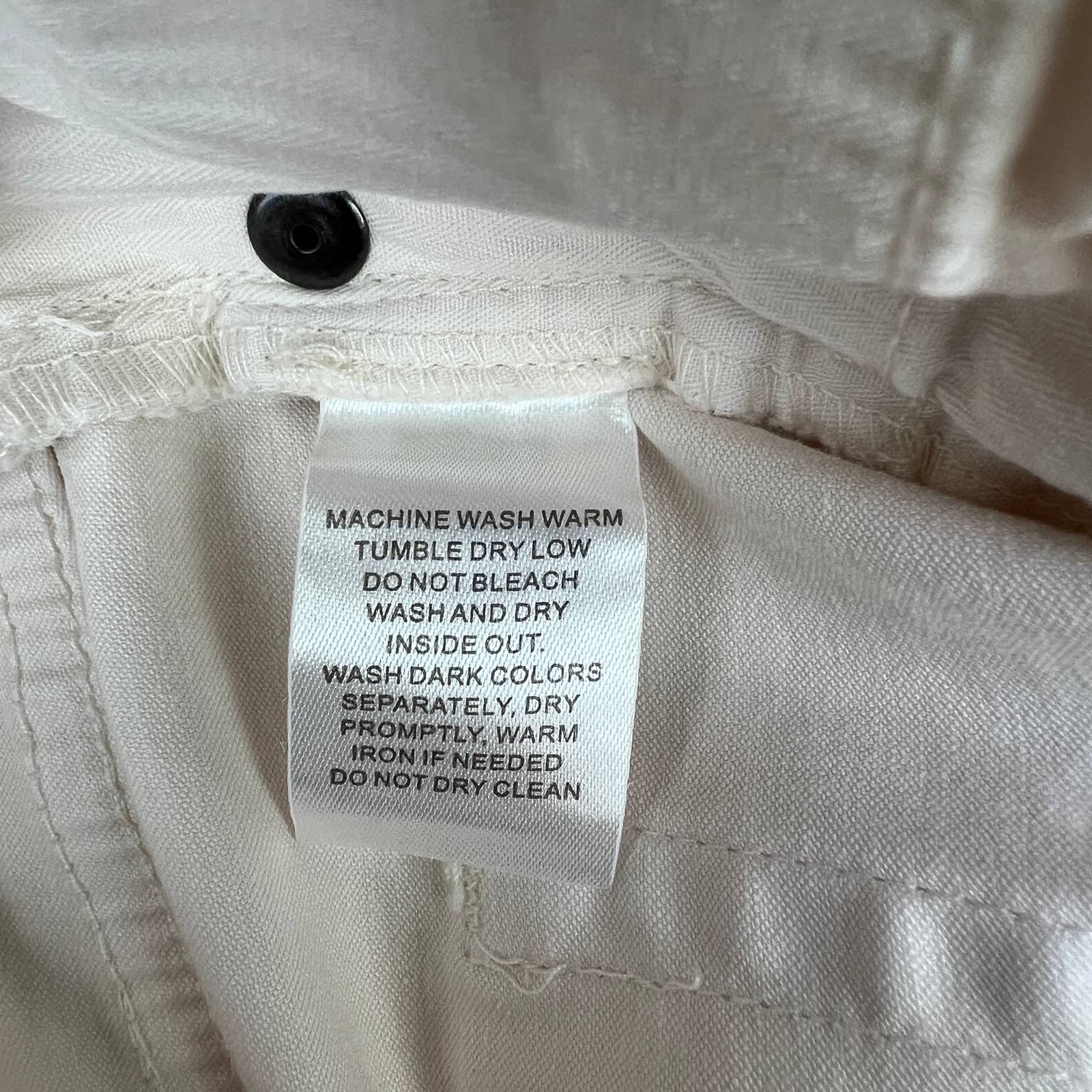 Johnnie-O Sawyer Men Stone White Jeans US 36x32 Slim Fit