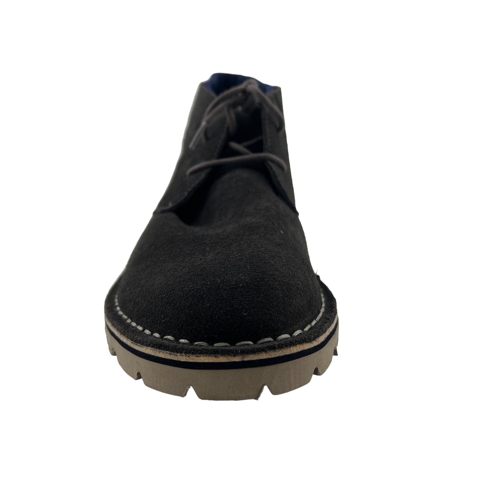 Kenneth Cole Reaction Men 12 US Leather Chukka Boots Dark Grey Shoes
