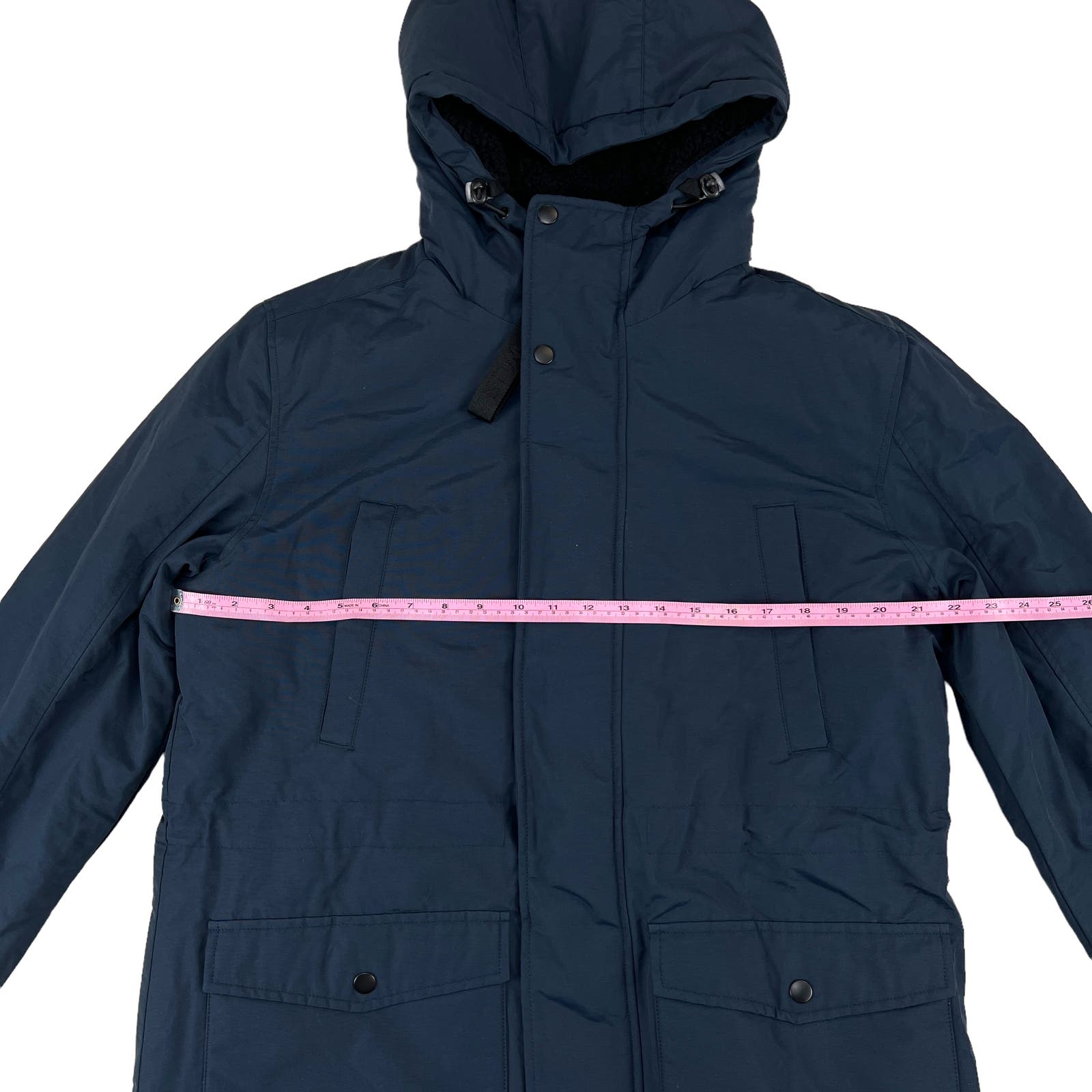 Wesc Men Blueberry Blue US M Full Zip Winter Parka Jacket