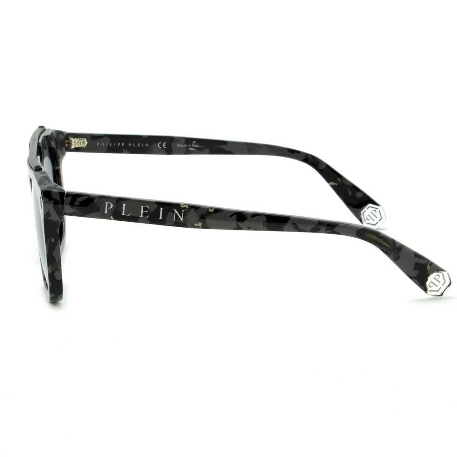Men Camo Square Sunglasses SPP001M-0721 Gray Lens