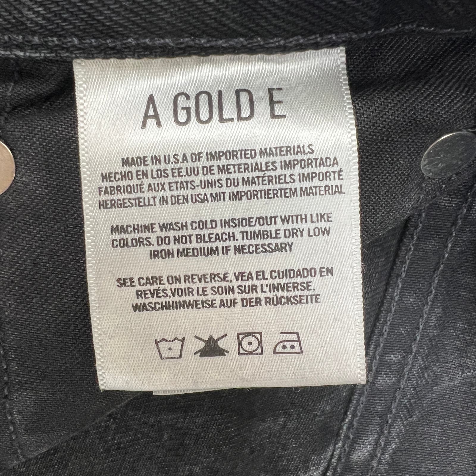 Agolde Men Jeans Tapered US 31 Slim Fit Denim Washed Cotton