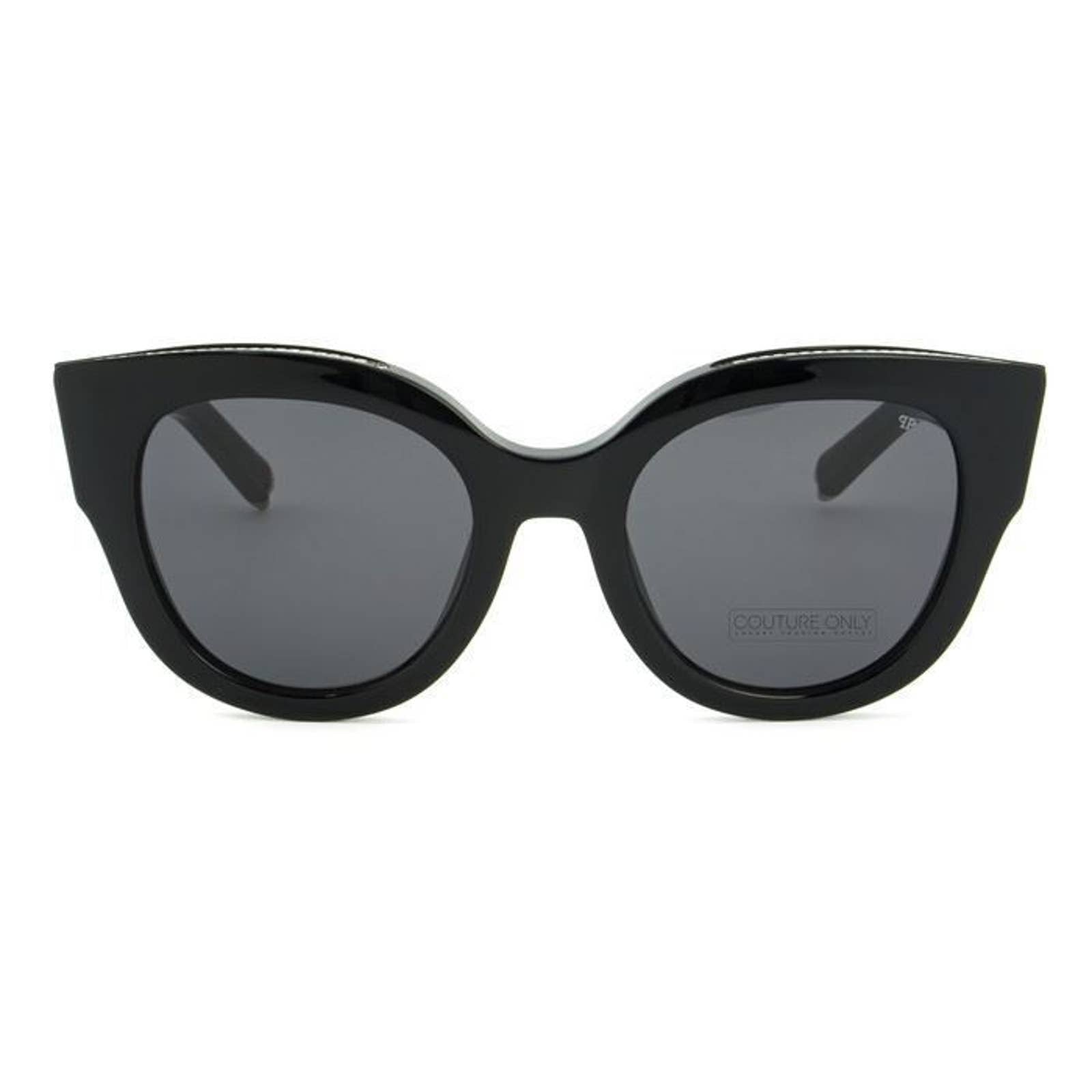 Women Black Cat Eye Oversized Sunglasses SPP026S-0700