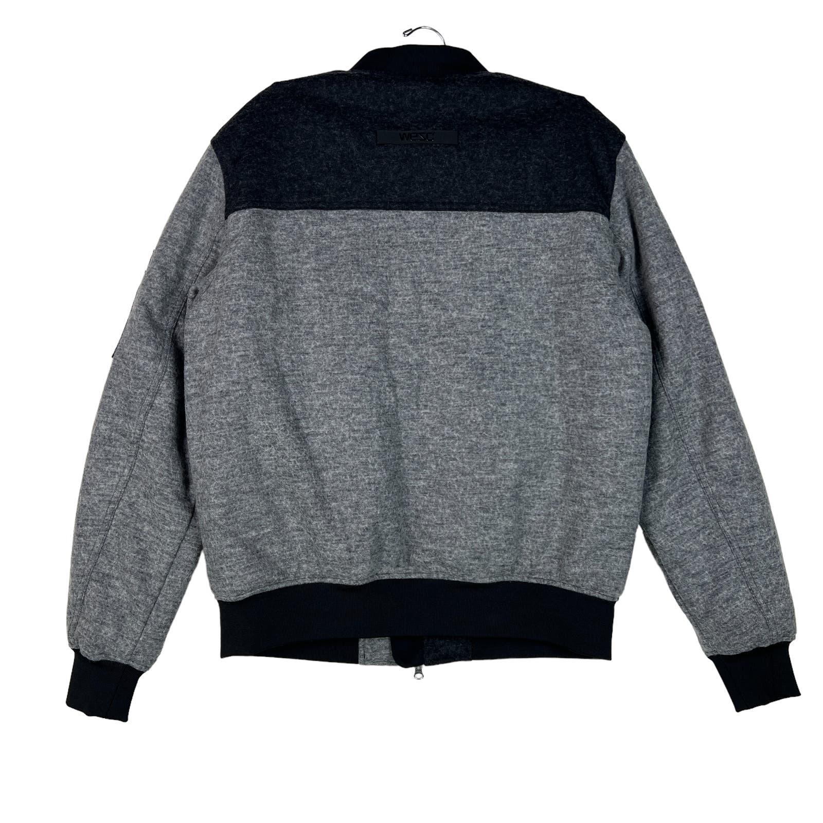 Wesc Mumel Men US M Melange Grey Jacket Flannel Bomber