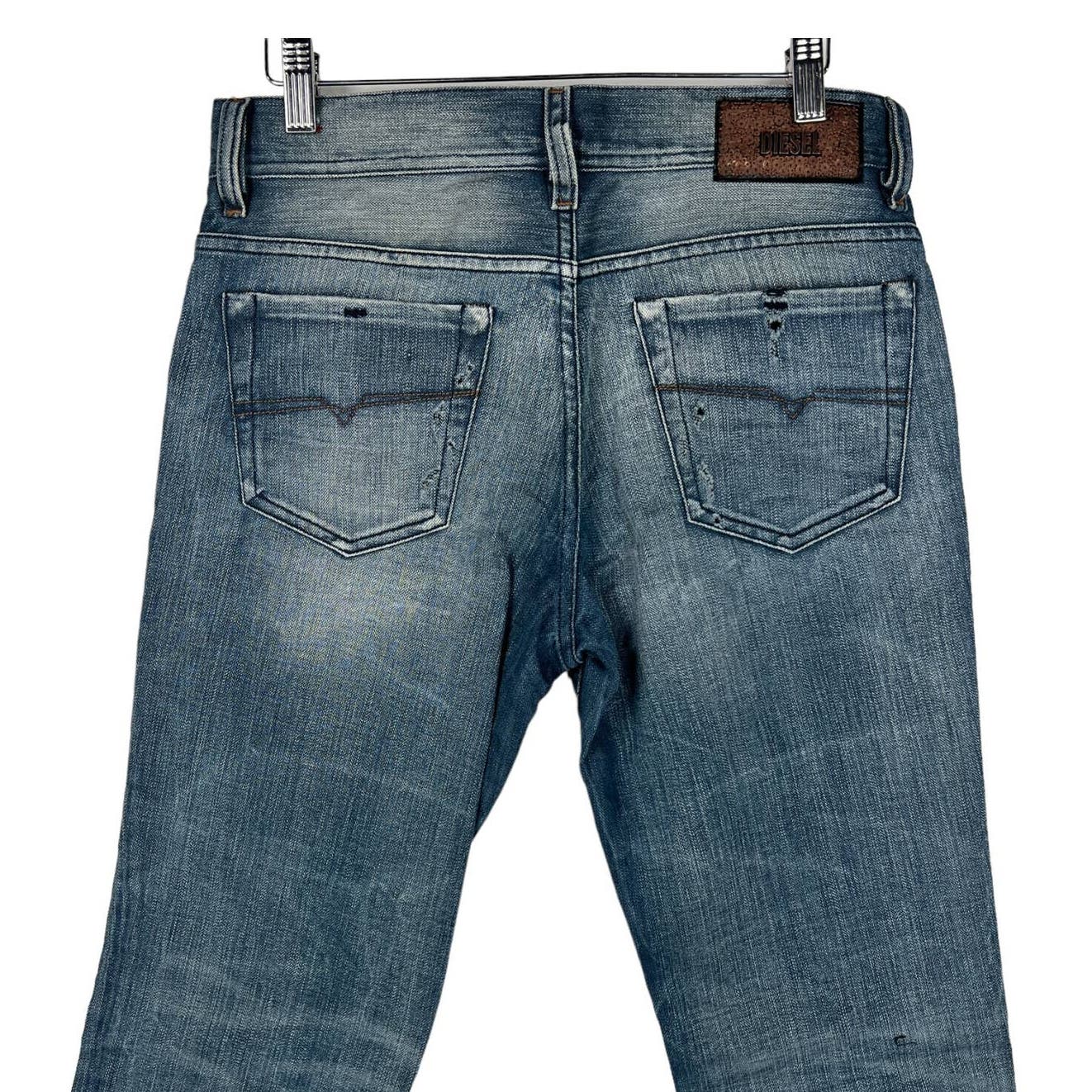 Diesel Women Denim Blue Jeans US 27 Washed Super Slim Skinny