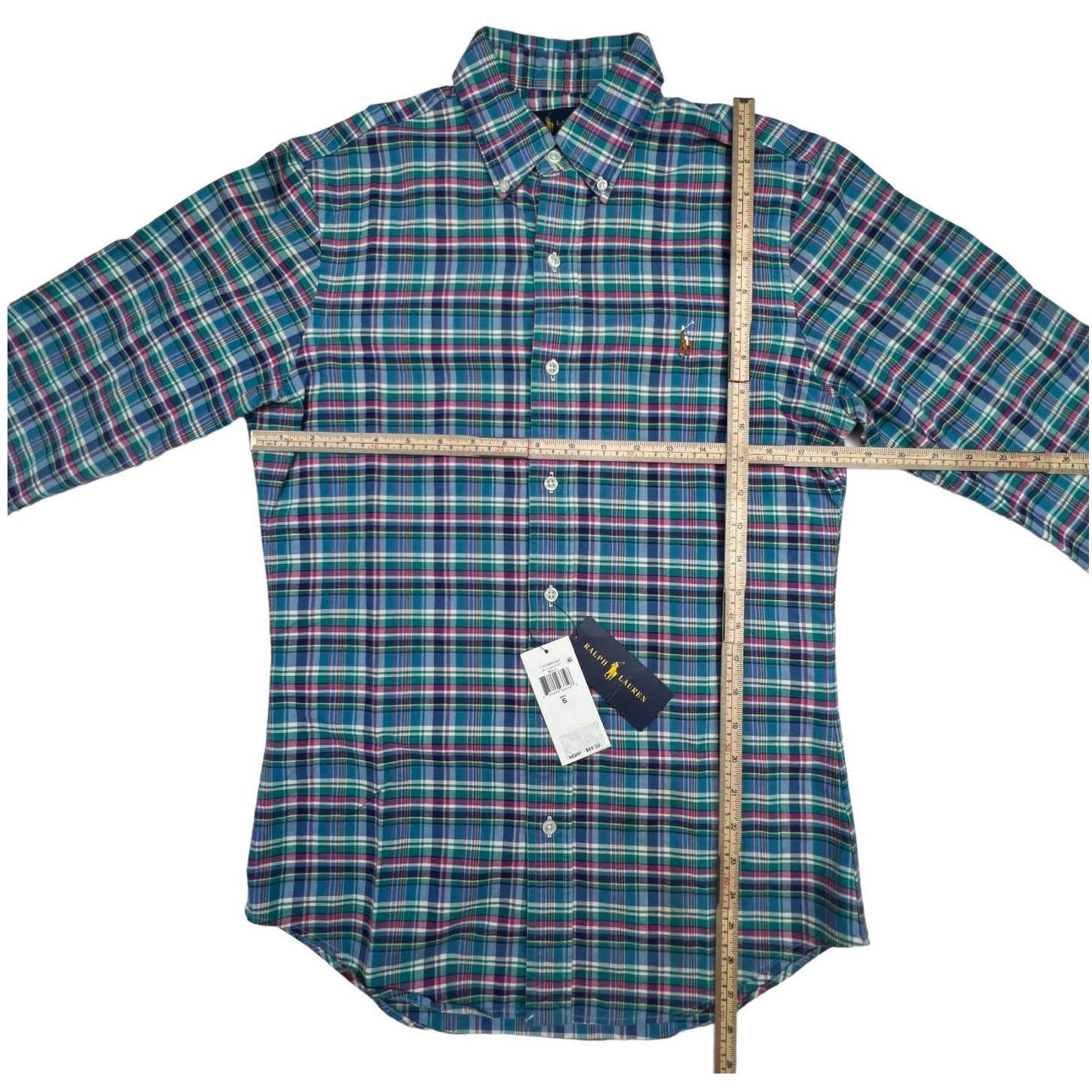 POLO Ralph Lauren Men Multicolor Plaid Long Sleeve US S Button Down