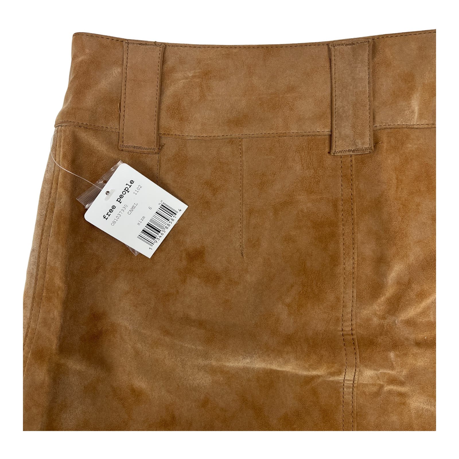 Free People Women Camel Brown Skirt US 6 Faux Wrap