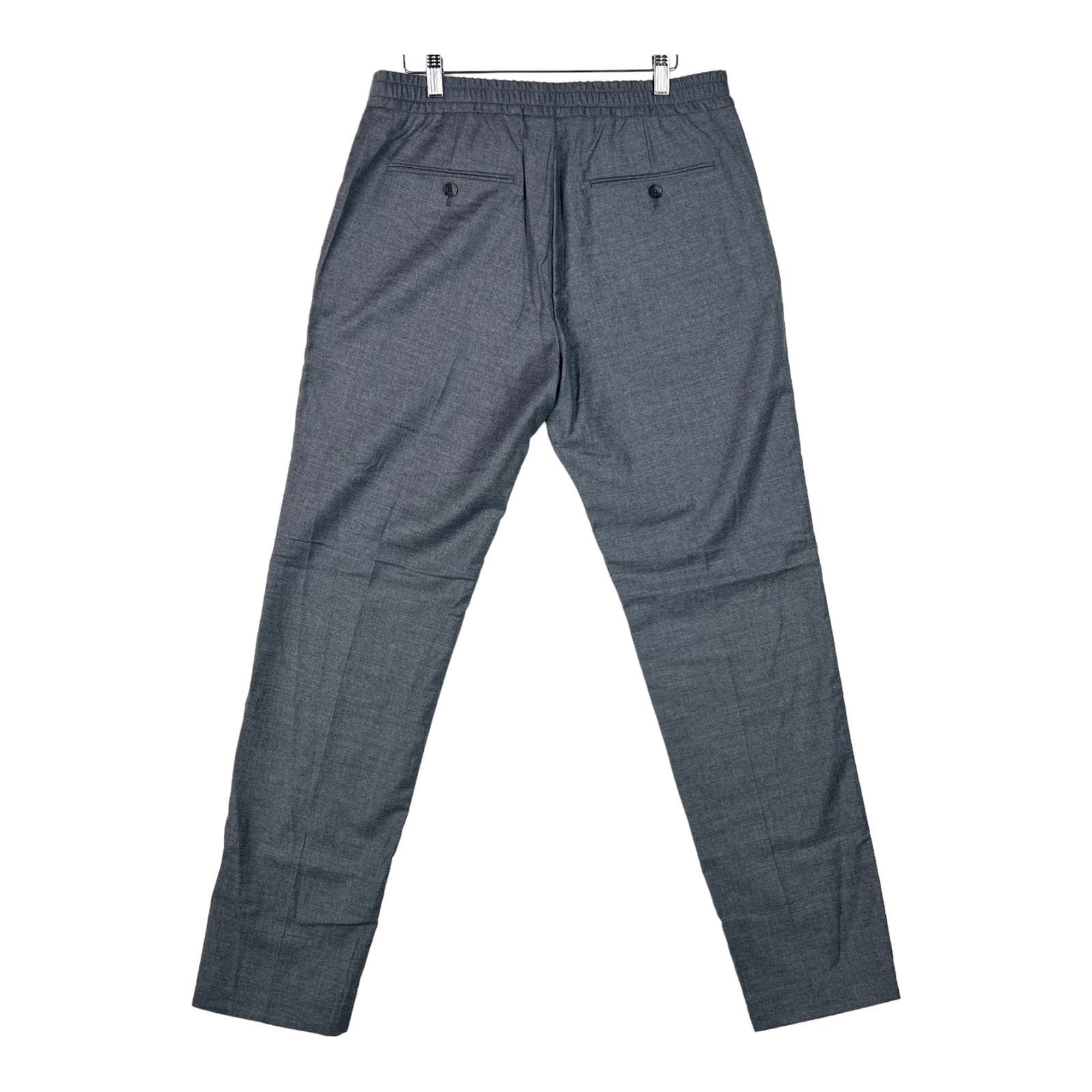 Dylan Gray Men Grey Wool Pants US 33 Slim Fit