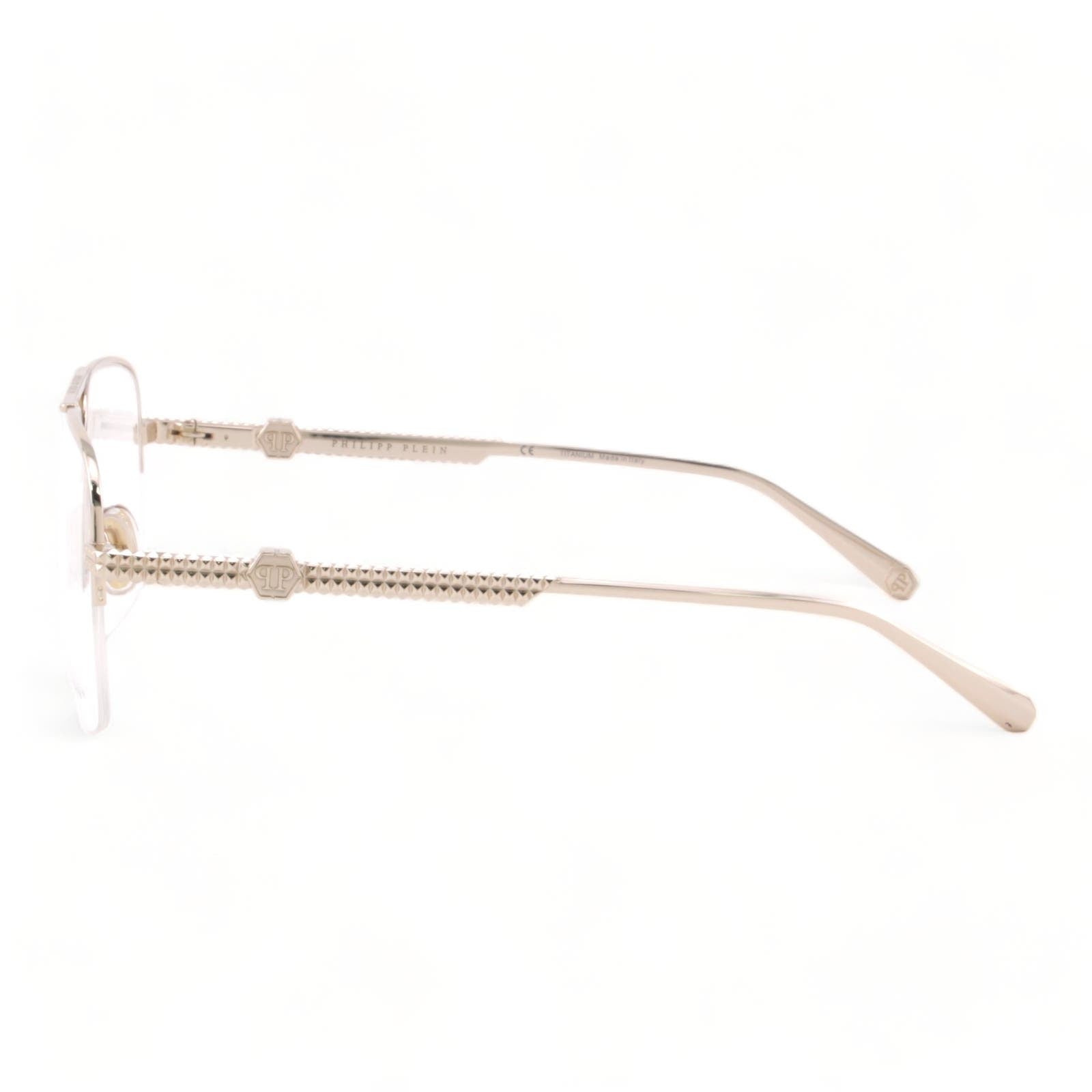 Men Square Glasses VPP063W-0349 Gold Titanium Optical Frame
