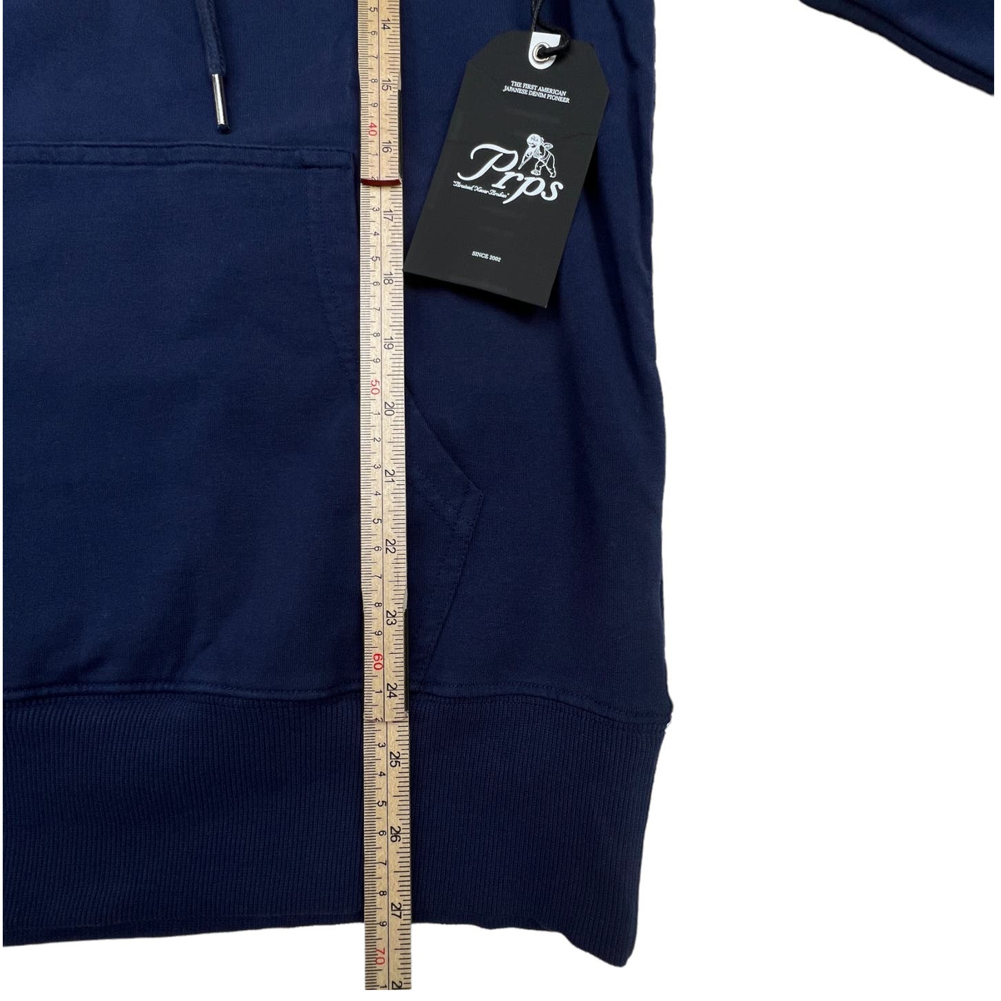 PRPS Men Navy Blue Printed Hoody US M Long Sleeve