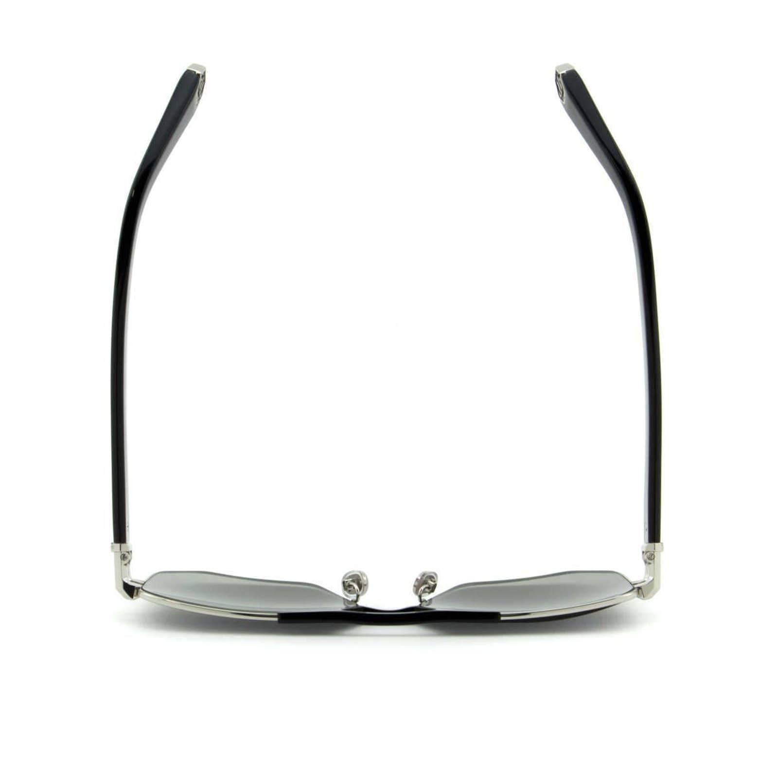 Men Black & Silver Titanium Square Sunglasses SPP012M-583P