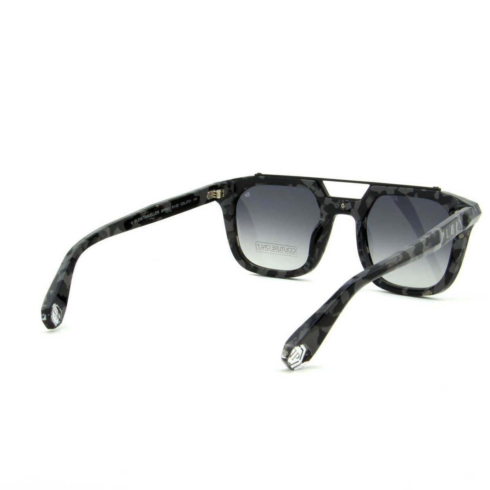 Men Camo Square Sunglasses SPP001M-0721 Gray Lens